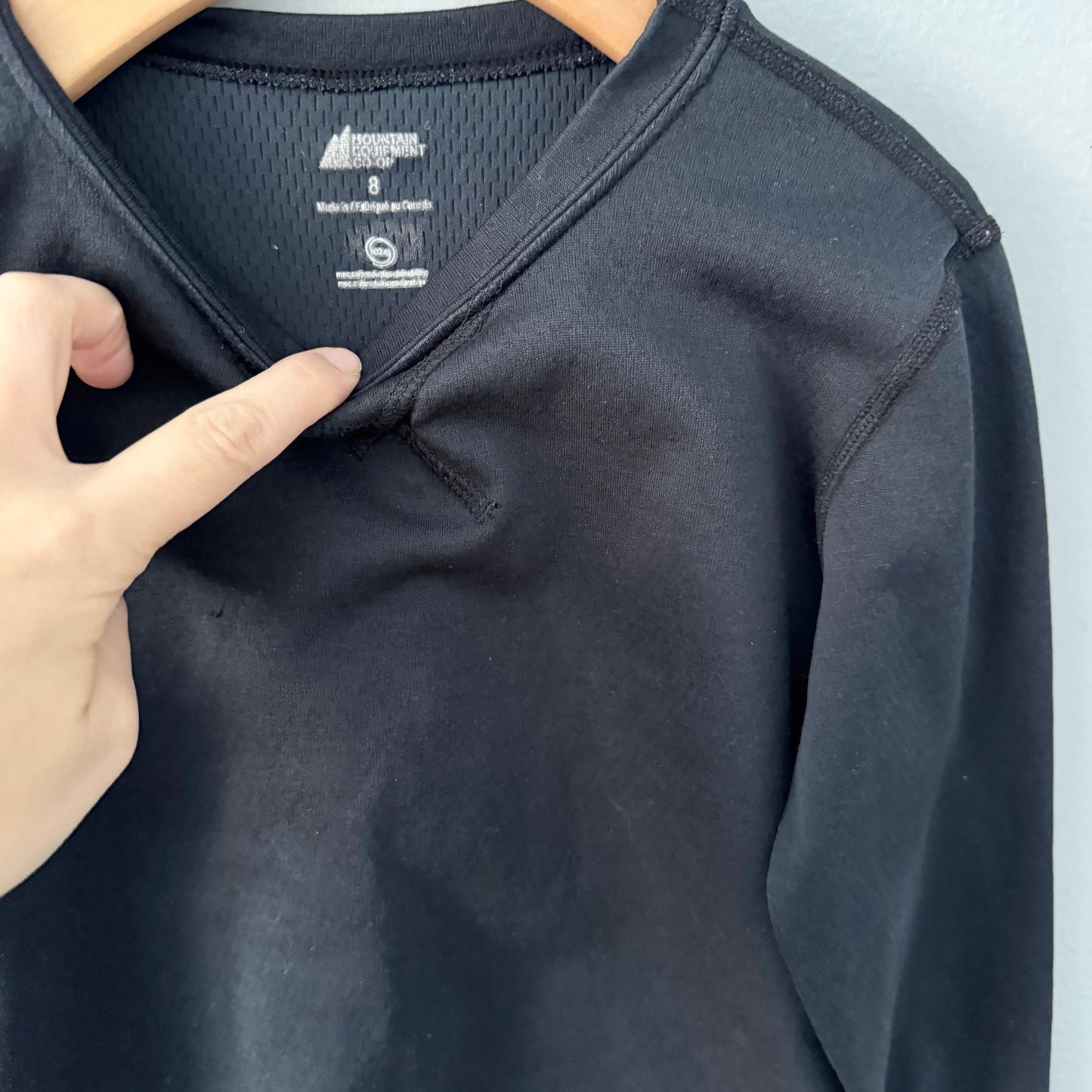 Mec / Black active top / 8Y