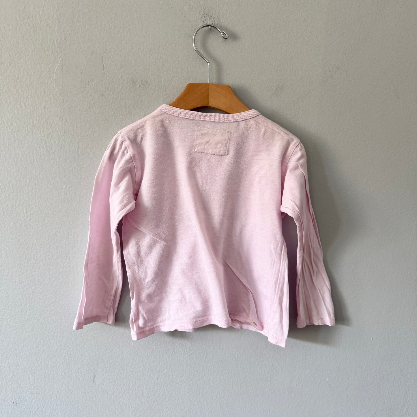Mini mioche / Light pink long sleeve top / 3Y