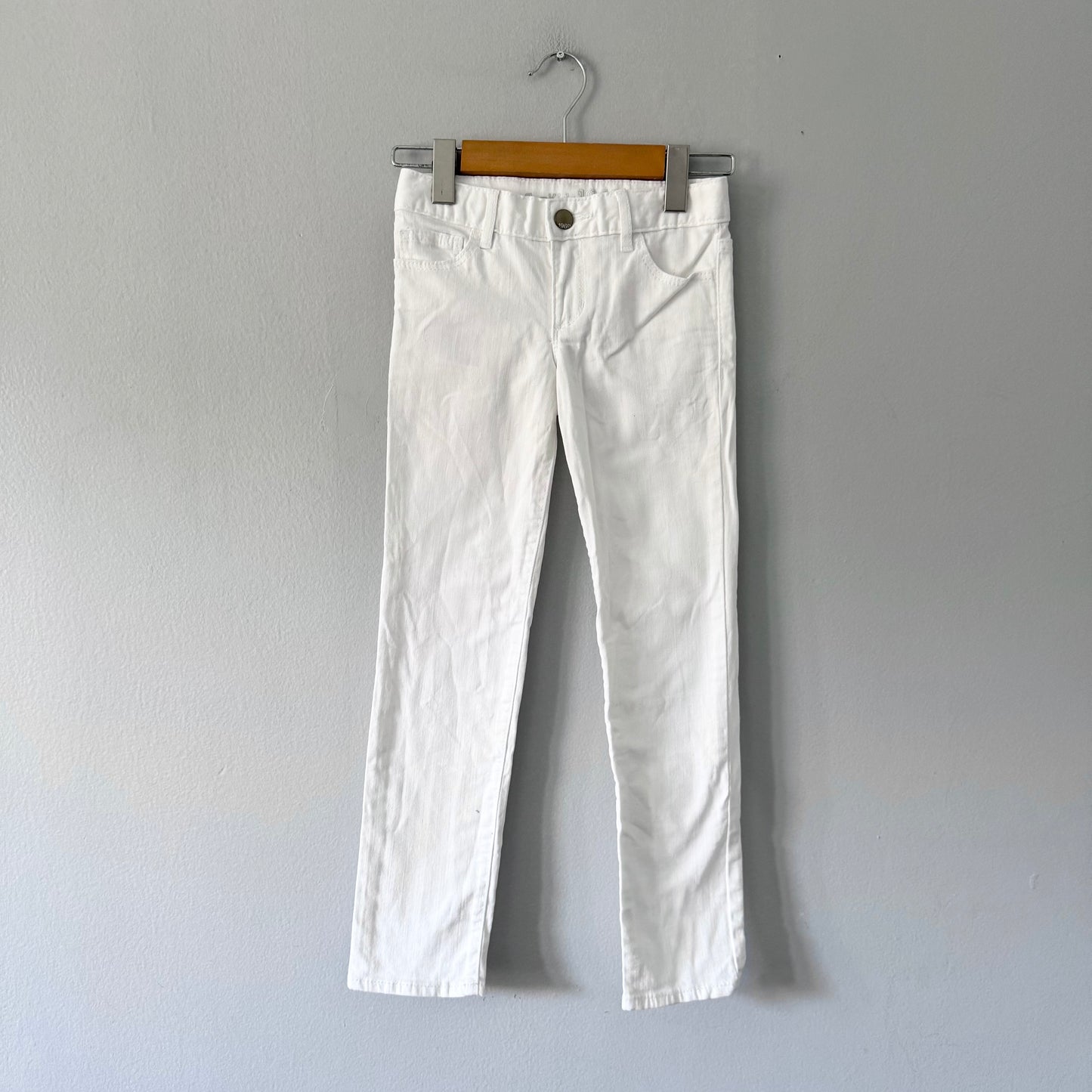 Gap / White stretch denim / 7Y