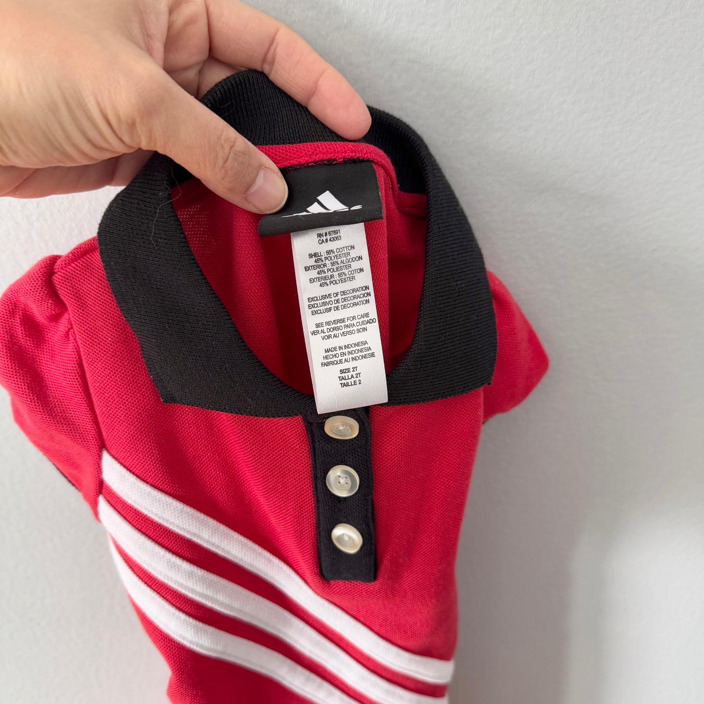 NBA x Adidas / Toronto Raptors polo dress / 2T