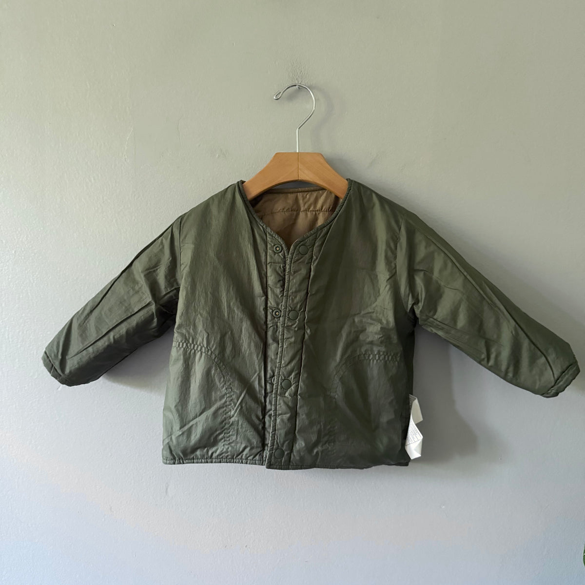 Muji / Brown padded jacket / 90(18-24M)