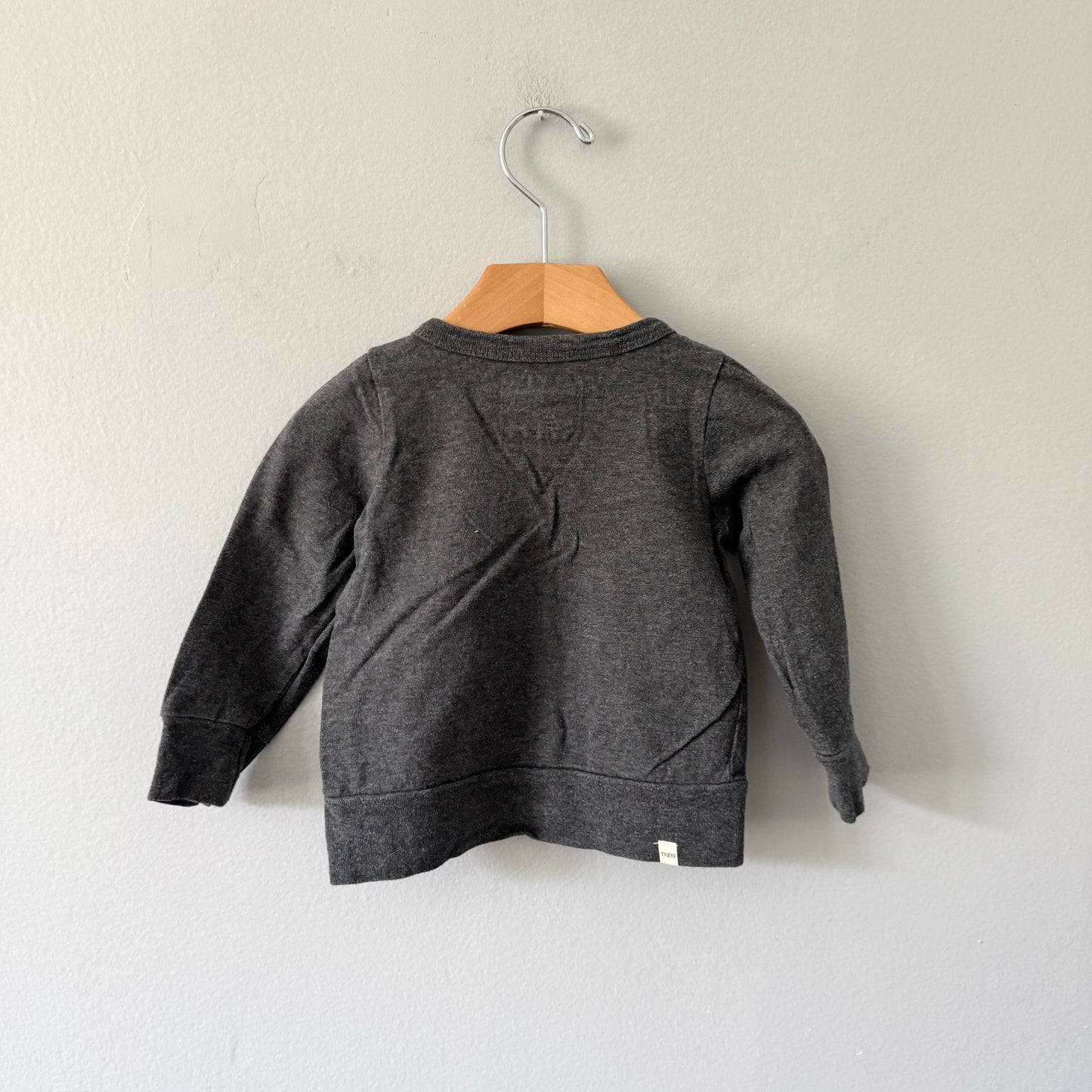 Mini Mioche / Dark grey cardi / 12-18M