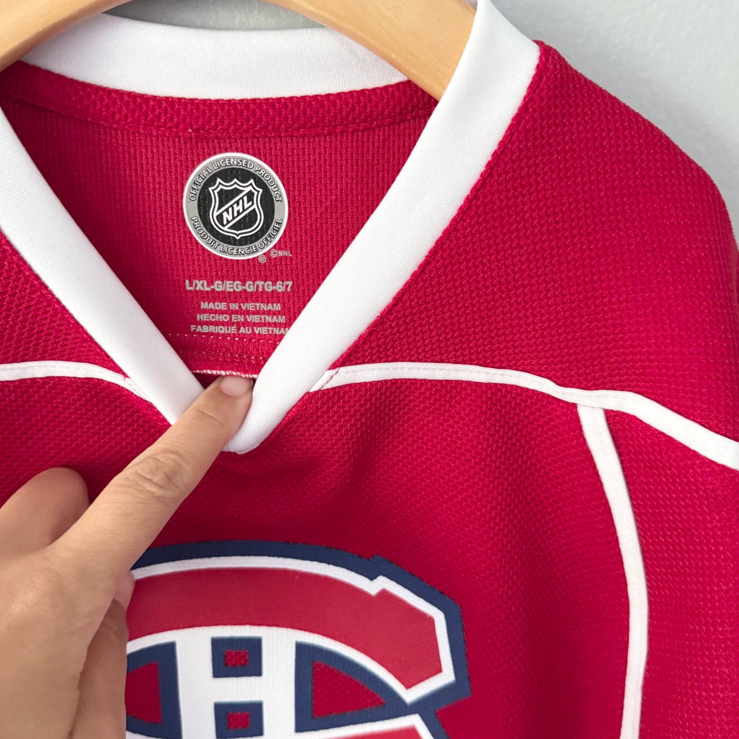 NHL / Montreal Canadians Hockey jersey / 6-7Y