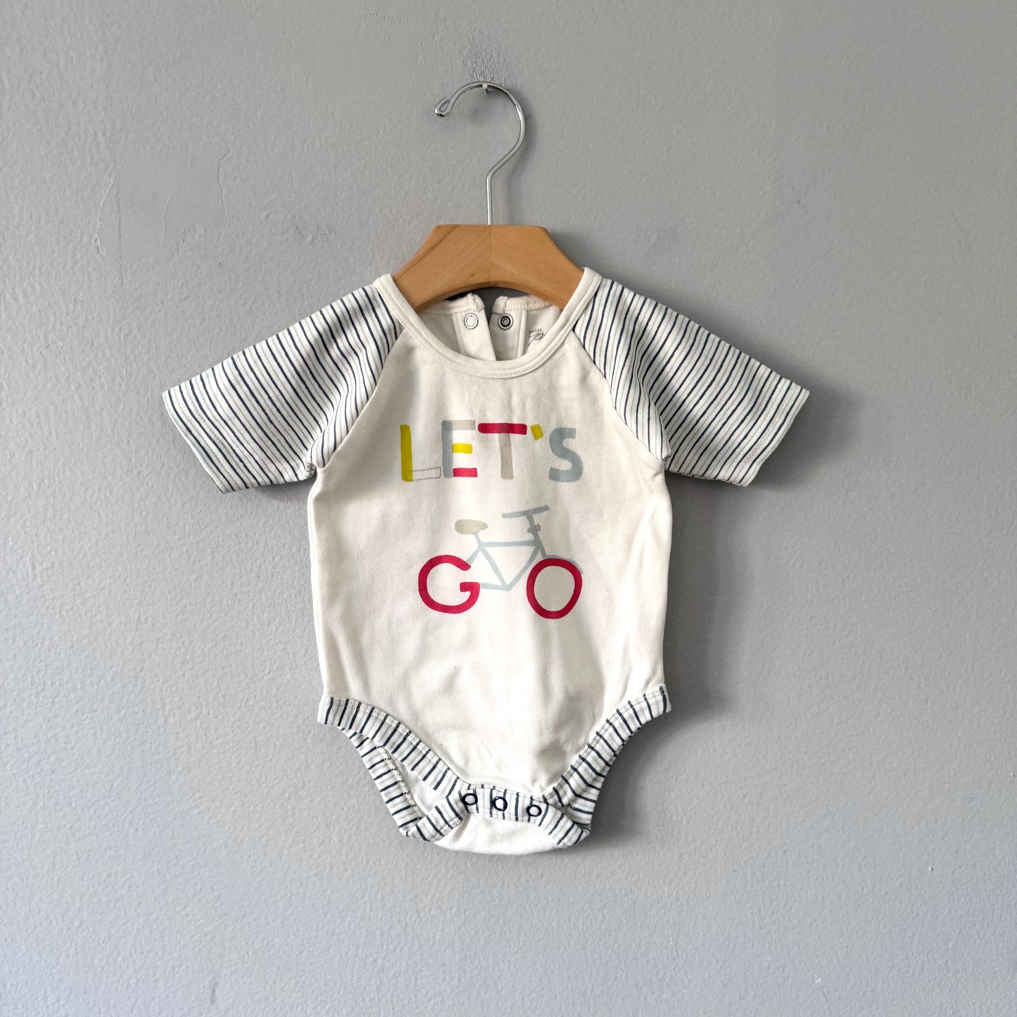 Pehr x Indigo baby / Short sleeve onesie / 3-6M