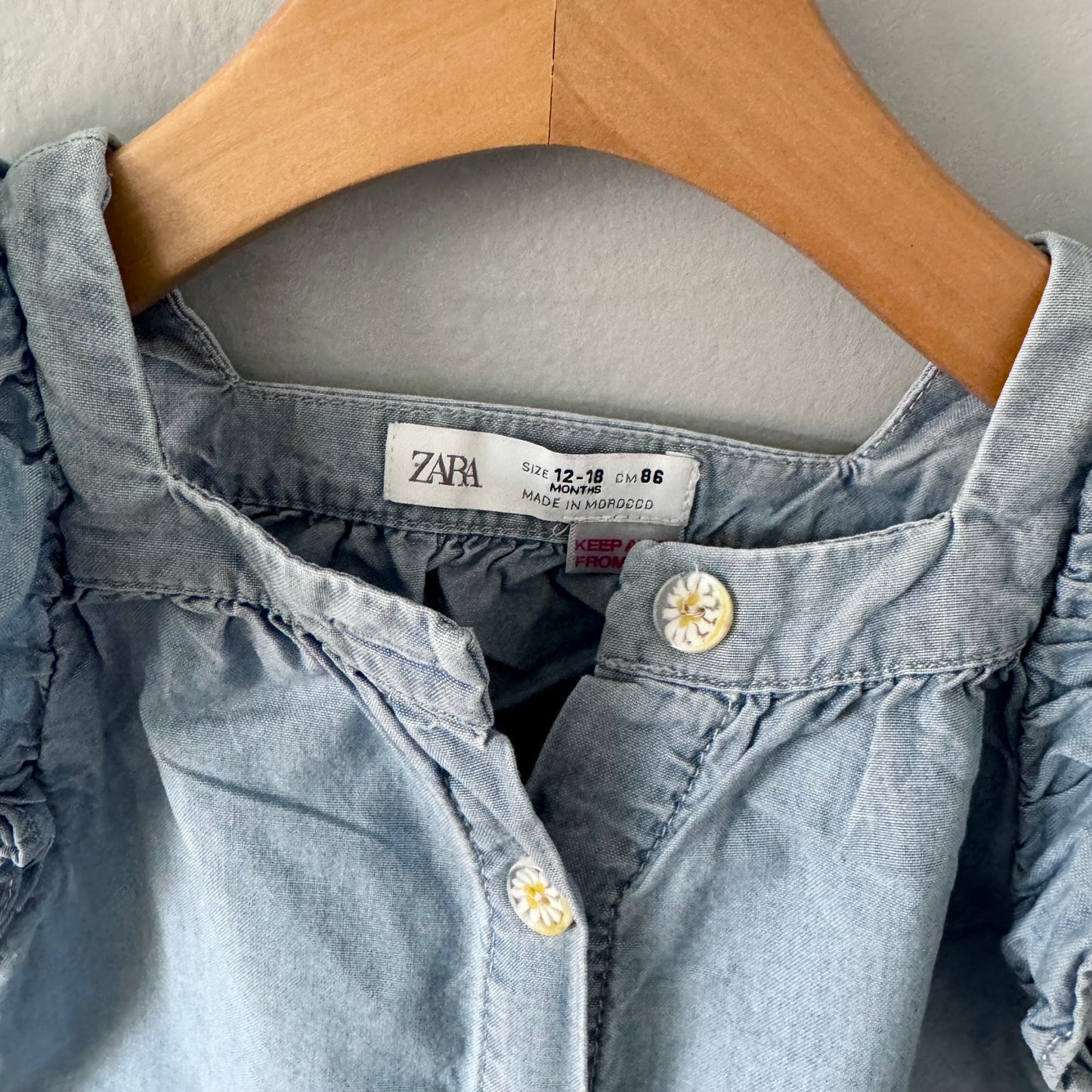 Zara / Chambray cami top / 12-18M