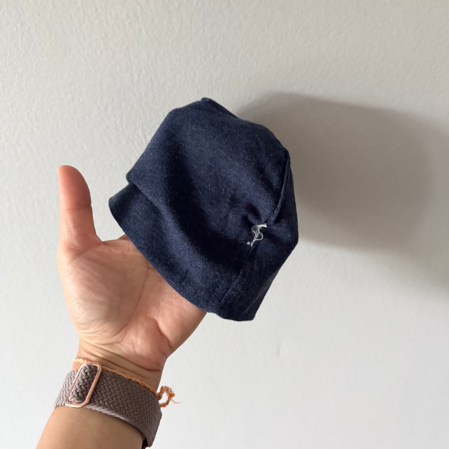 Petit lem	/ Navy cotton cap / 0-6M