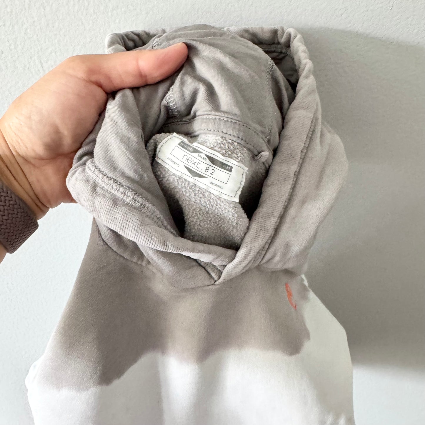 Next / Grey tie dye hoodie / 18-24M