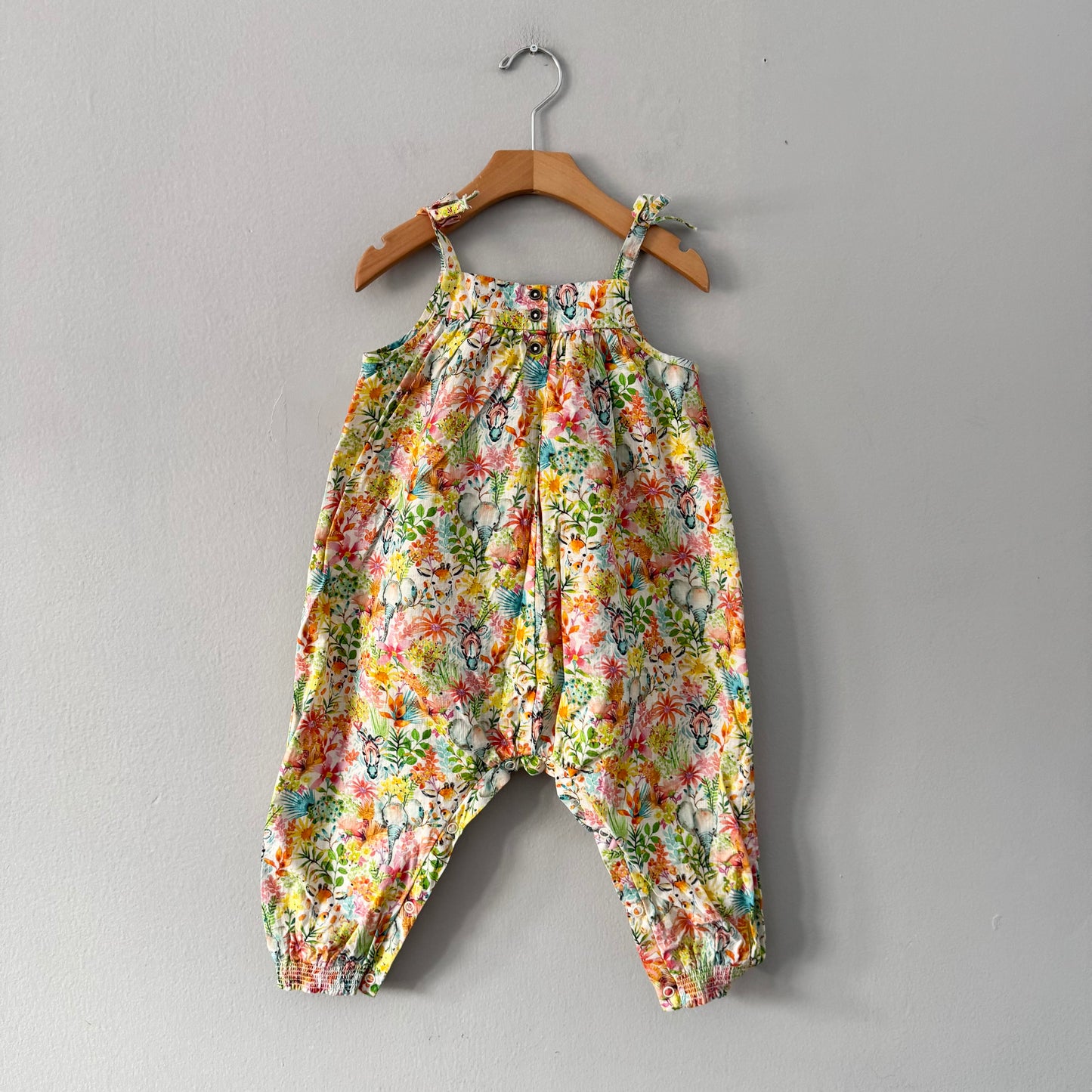 Next / Flower x animal cami romper / 18-24M