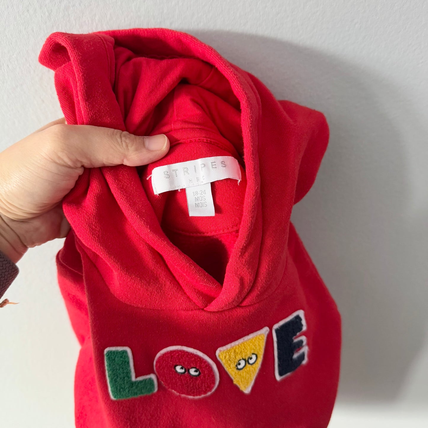 Hudson's Bay / Red hoodie / 18-24M