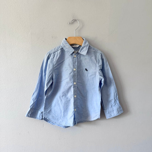 H&M / Blue dress shirt / 3-4Y