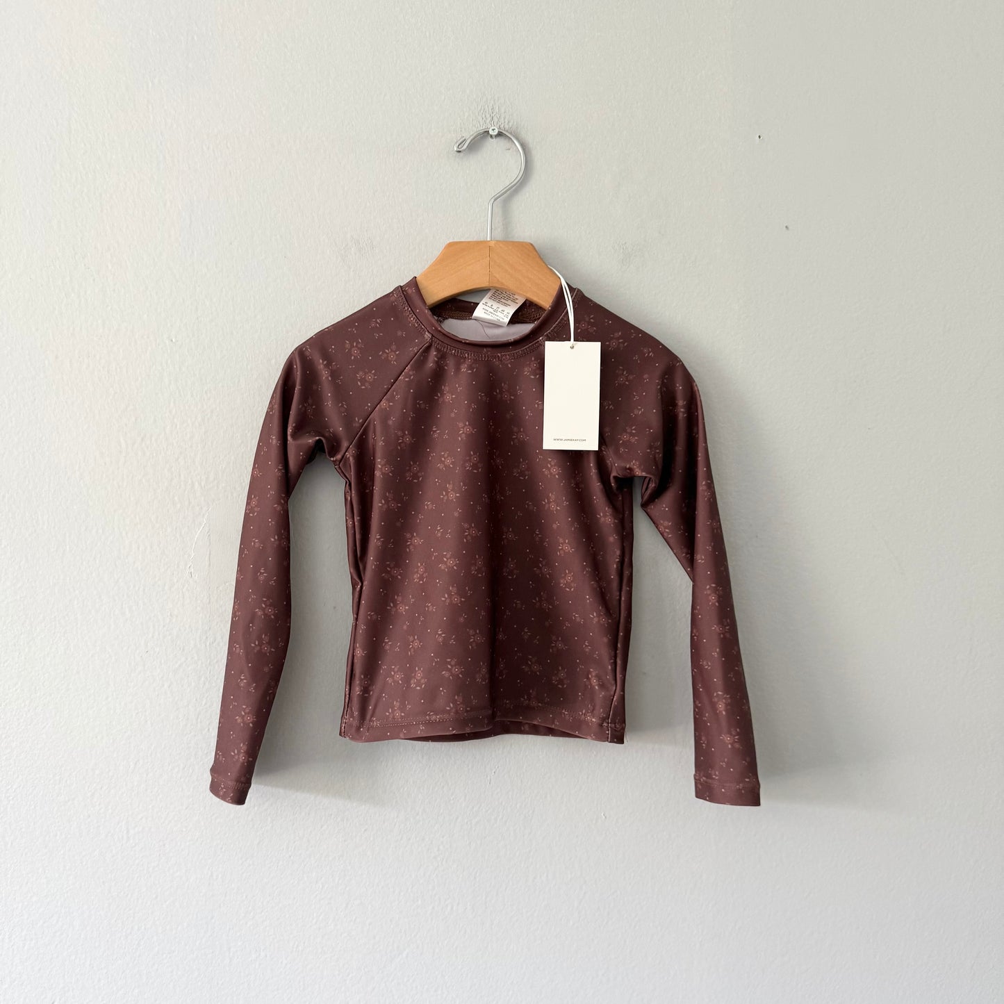Jamie Kay / Rash guard - Brown floral / 1Y - New with tag