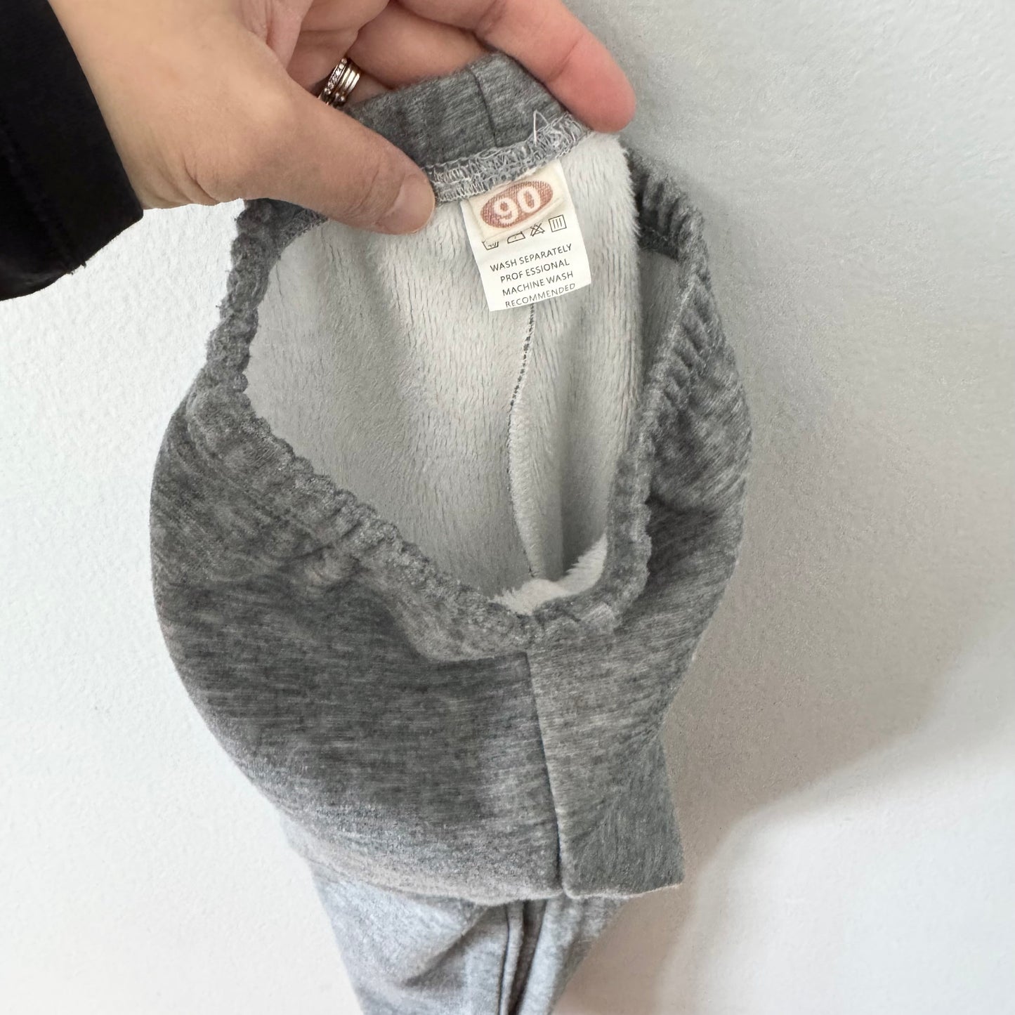 No brand / Light grey lined leggings / 18-24M
