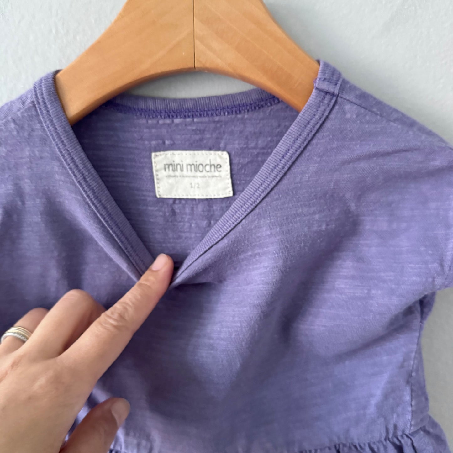Mini mioche / Robe violette / 1-2 ans