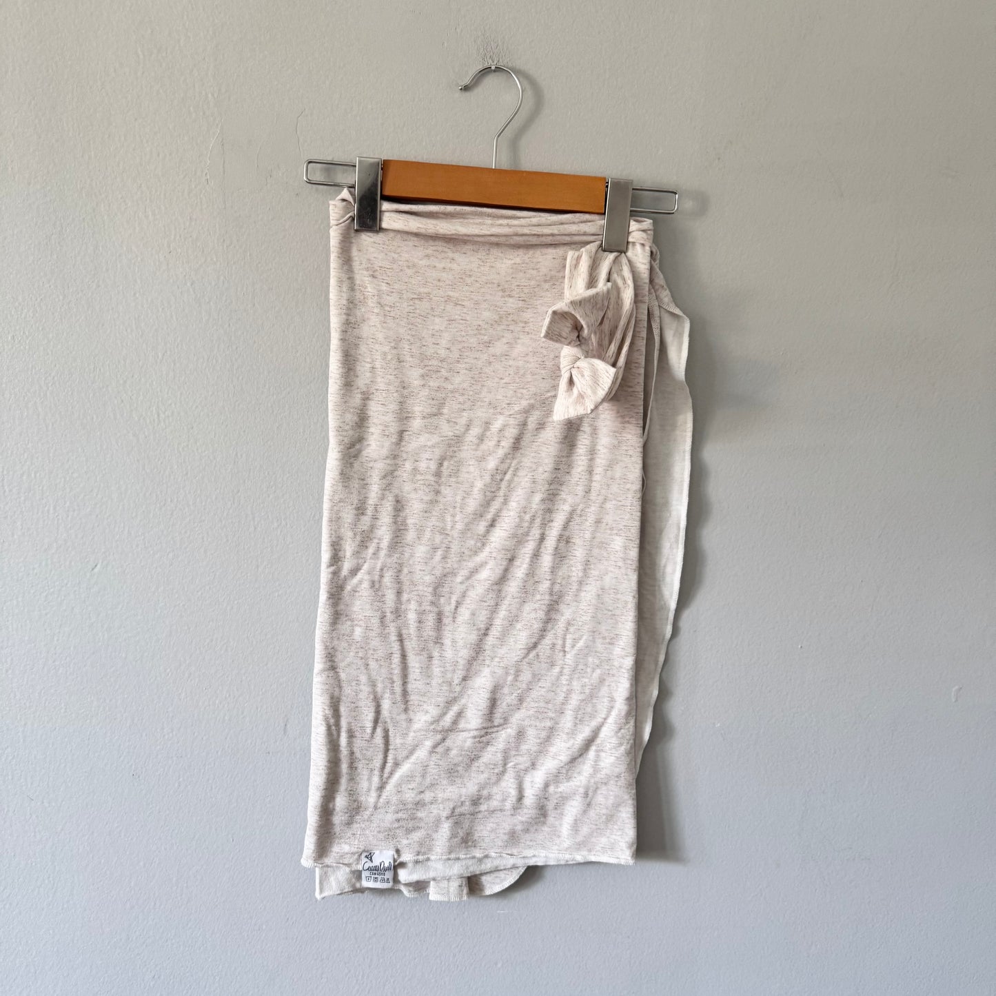 Copper Pearl / Beige x white blanket & headband set