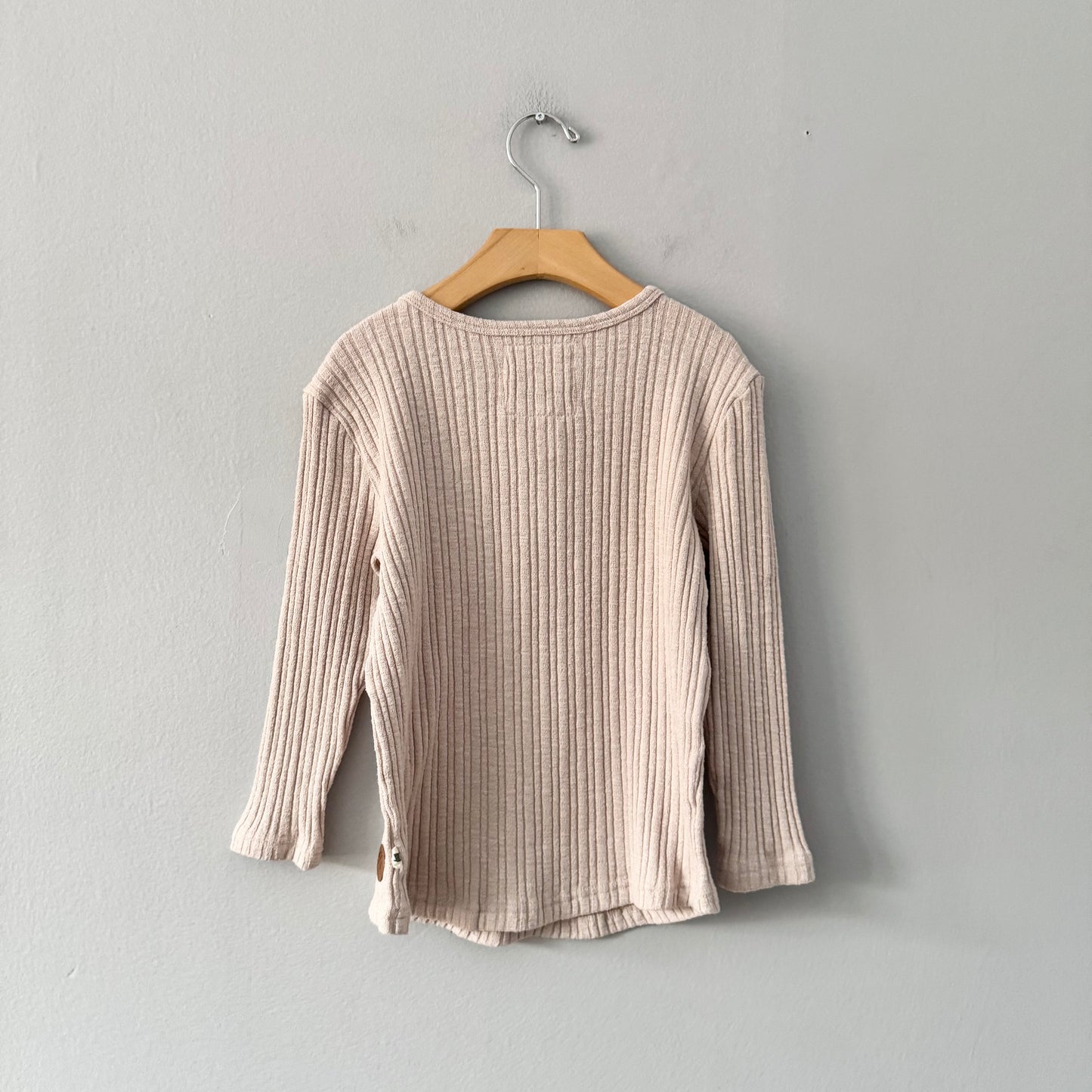 My Brother John / Beige ribbed knit / 6Y