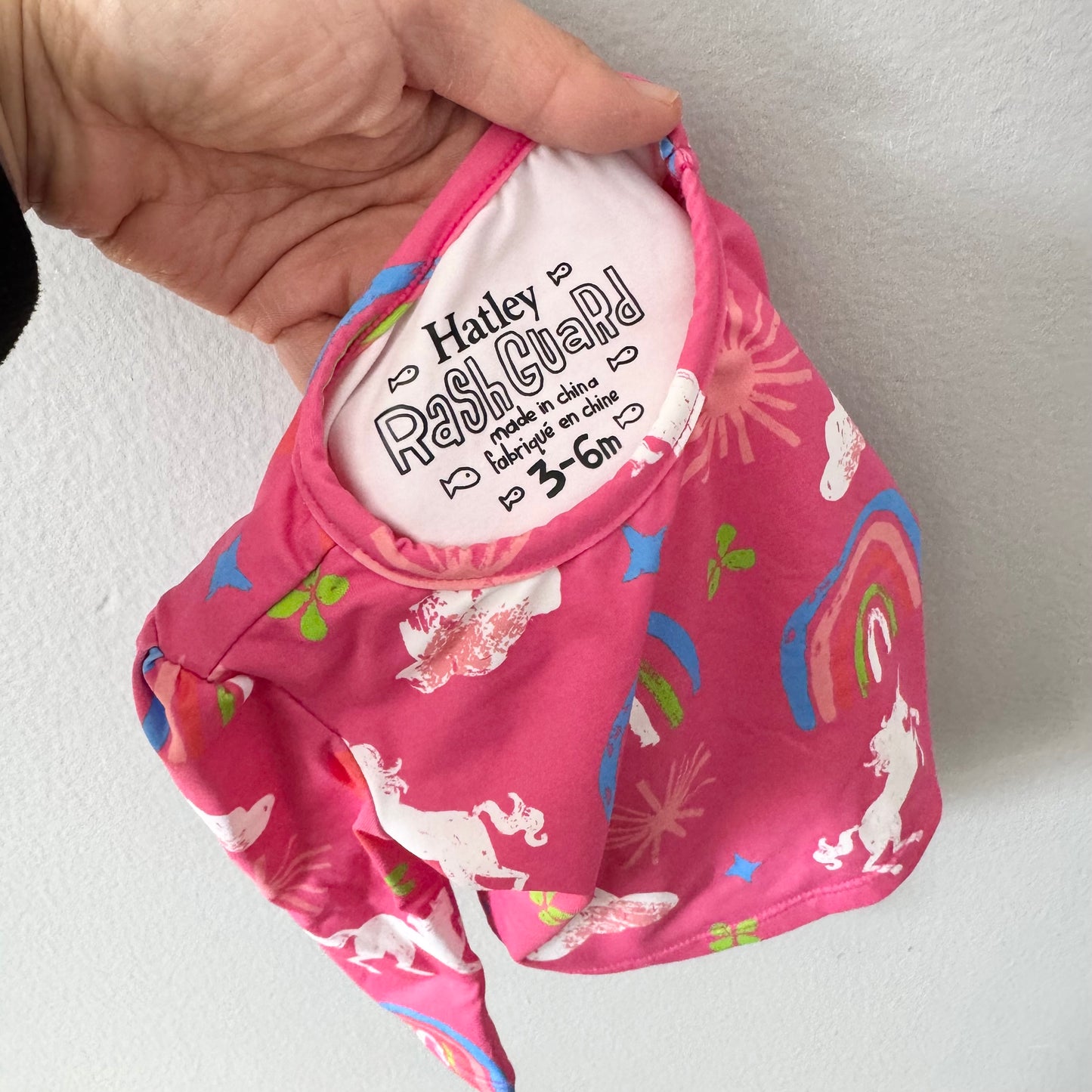 Hatley / Pink x unicorn swimwear set / 3-6M