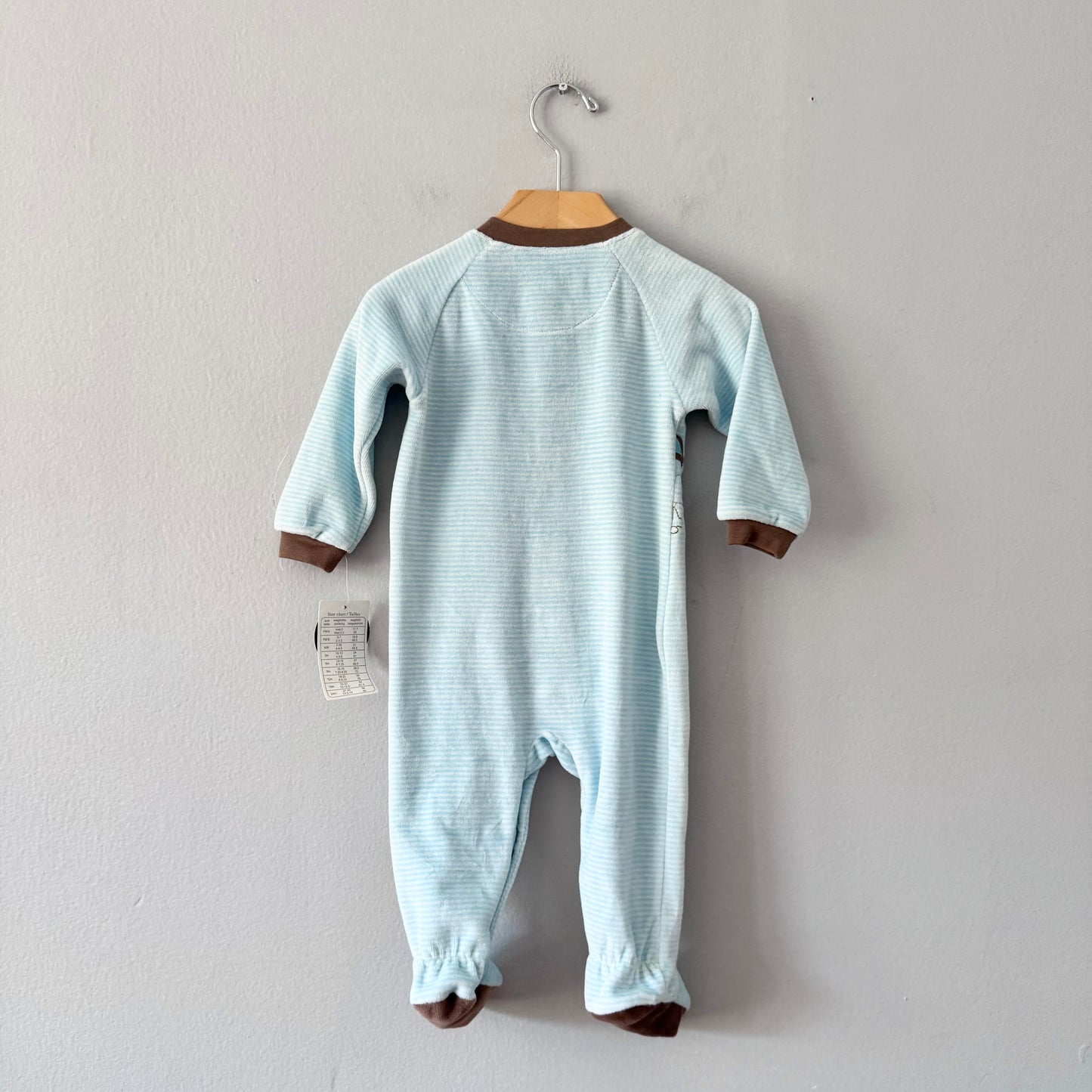 Petit Lem / Velour stripe romper / 9M - New with tag