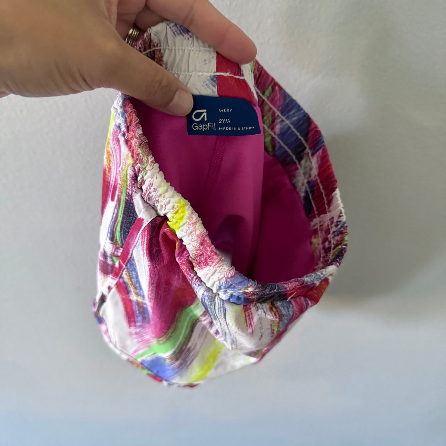 Gap Fit / Multi x Pink leggings active shorts / 2T