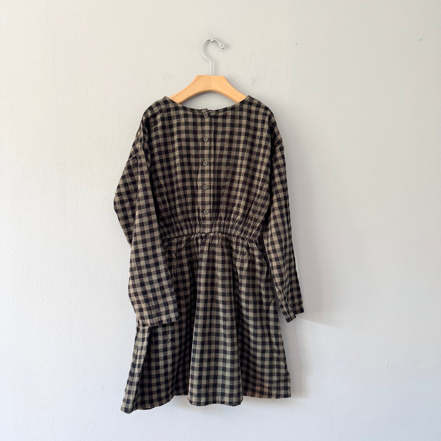 Miles the Label / Plaid flannel dress / 8-10Y