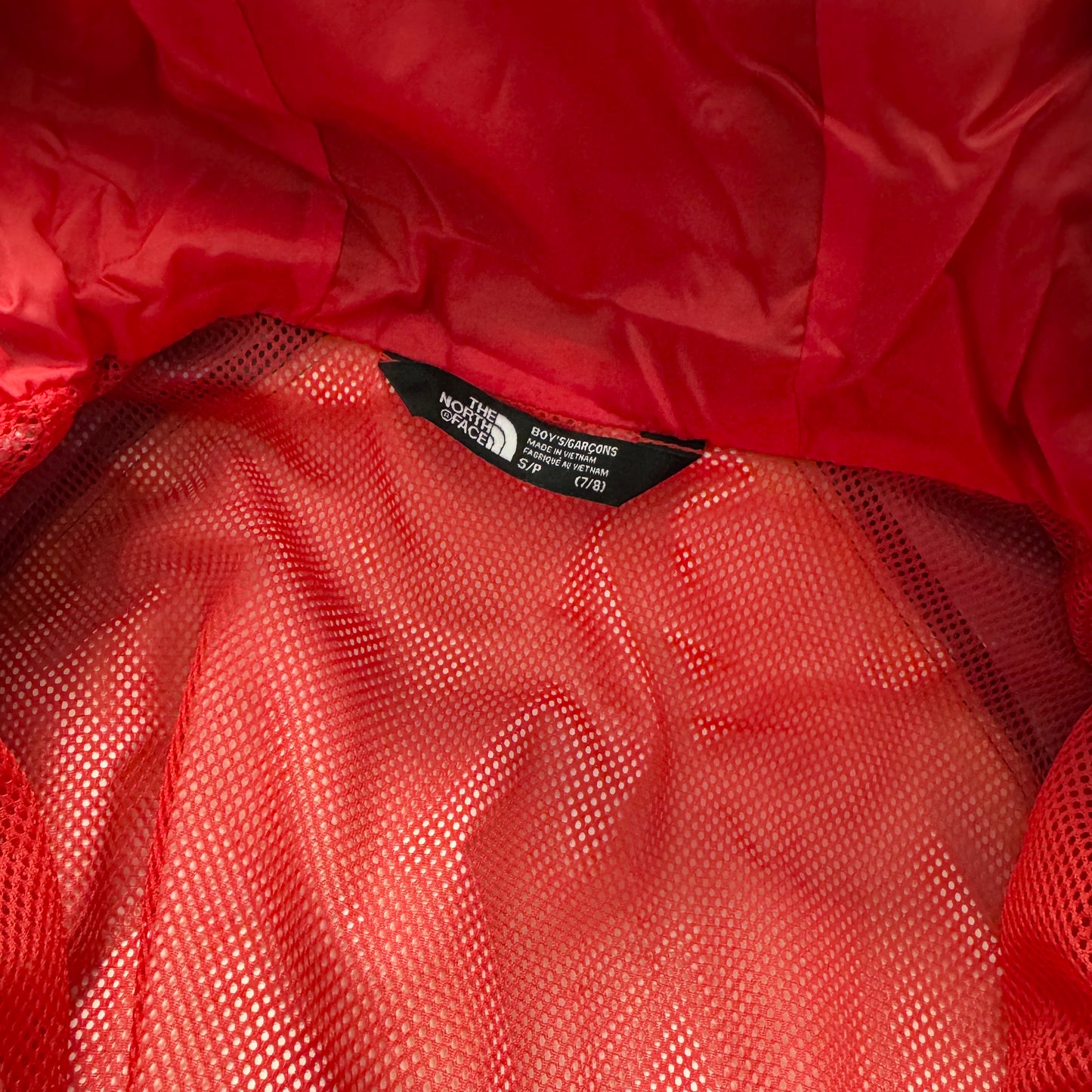 The North Face / Navy x orange windbreaker / 7-8Y