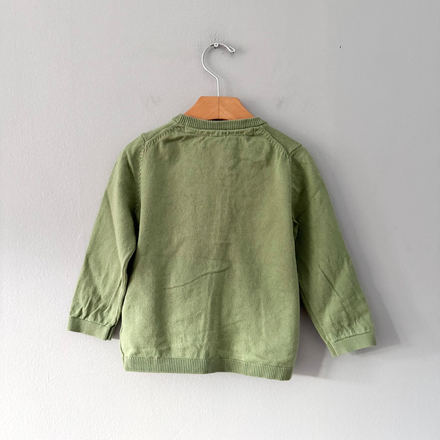 H&M / Green cardigan / 18-24M