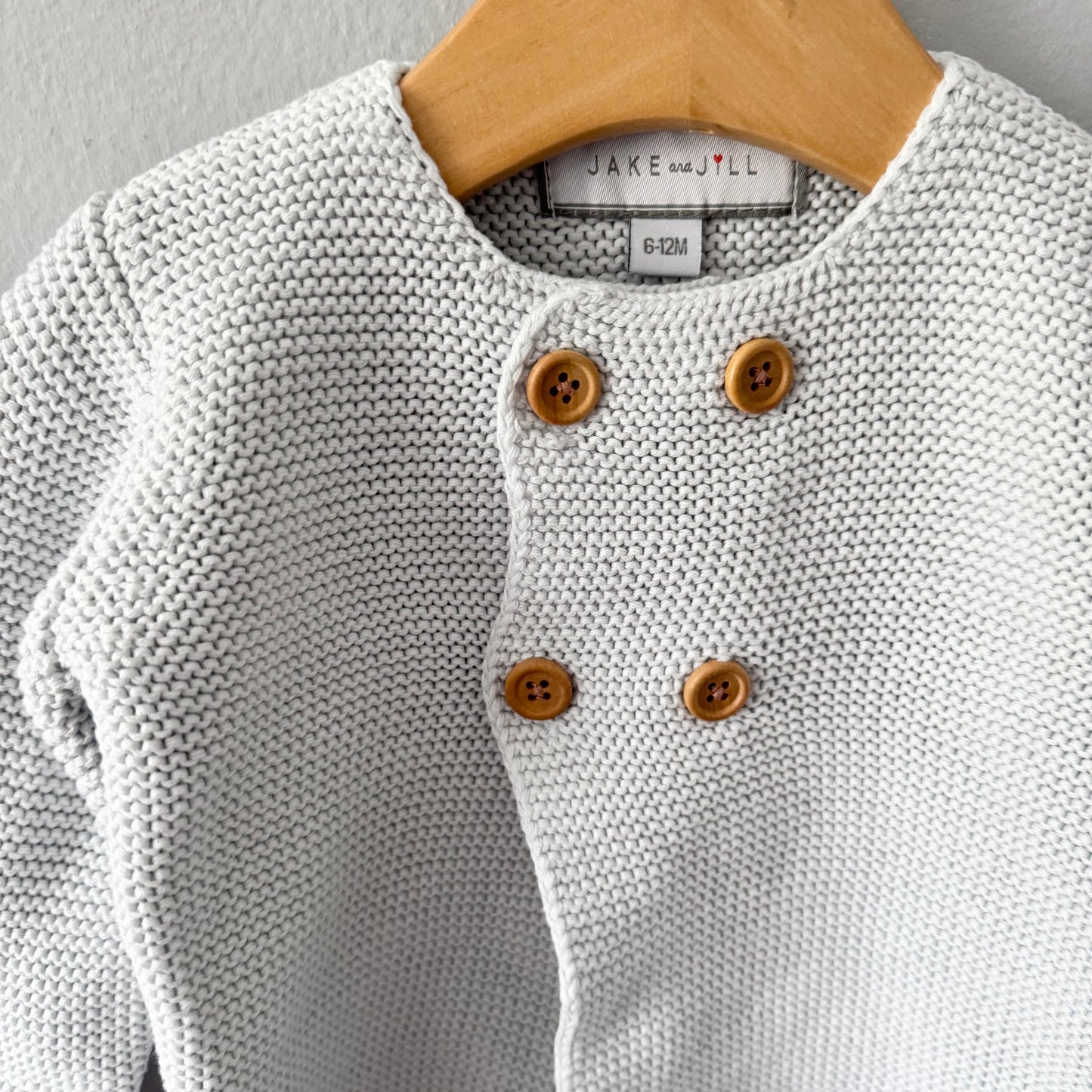 Jake and Jill / Cotton knit jacket / 6-12M