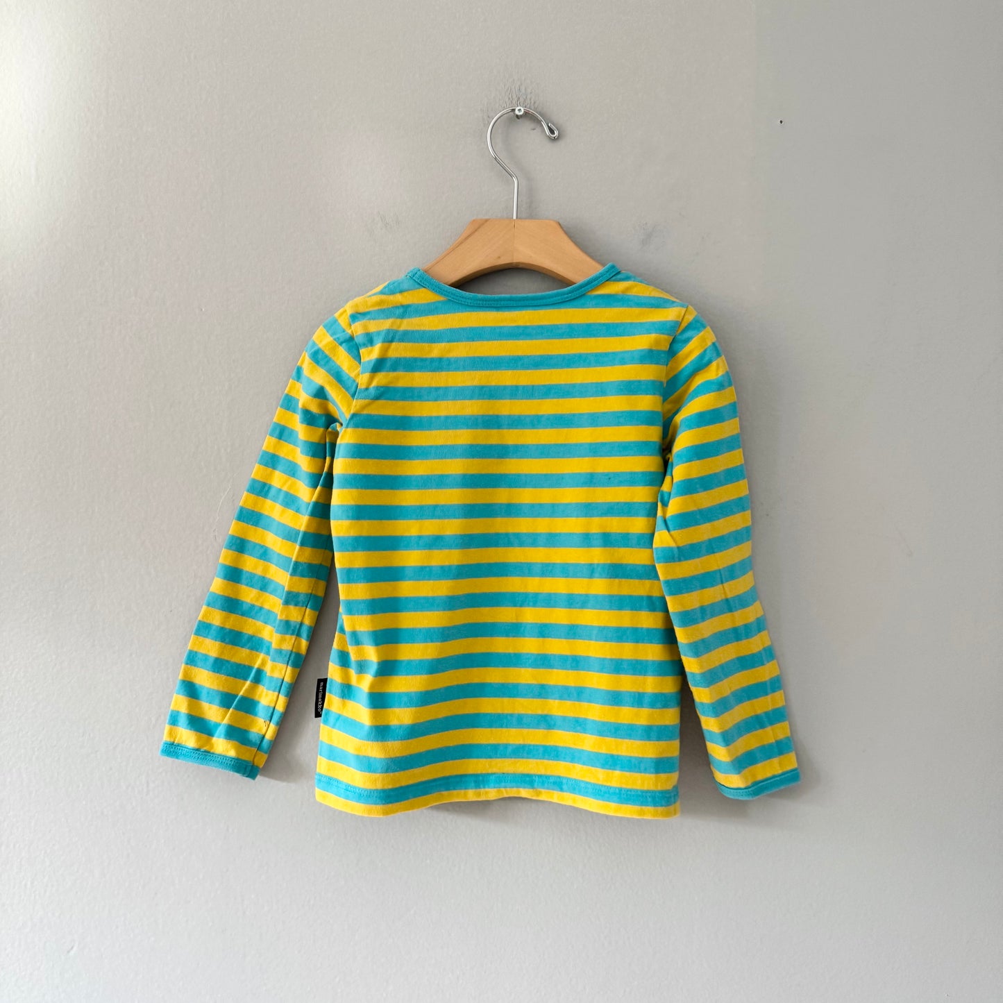 Marimekko / Blue yellow long sleeve / 4Y