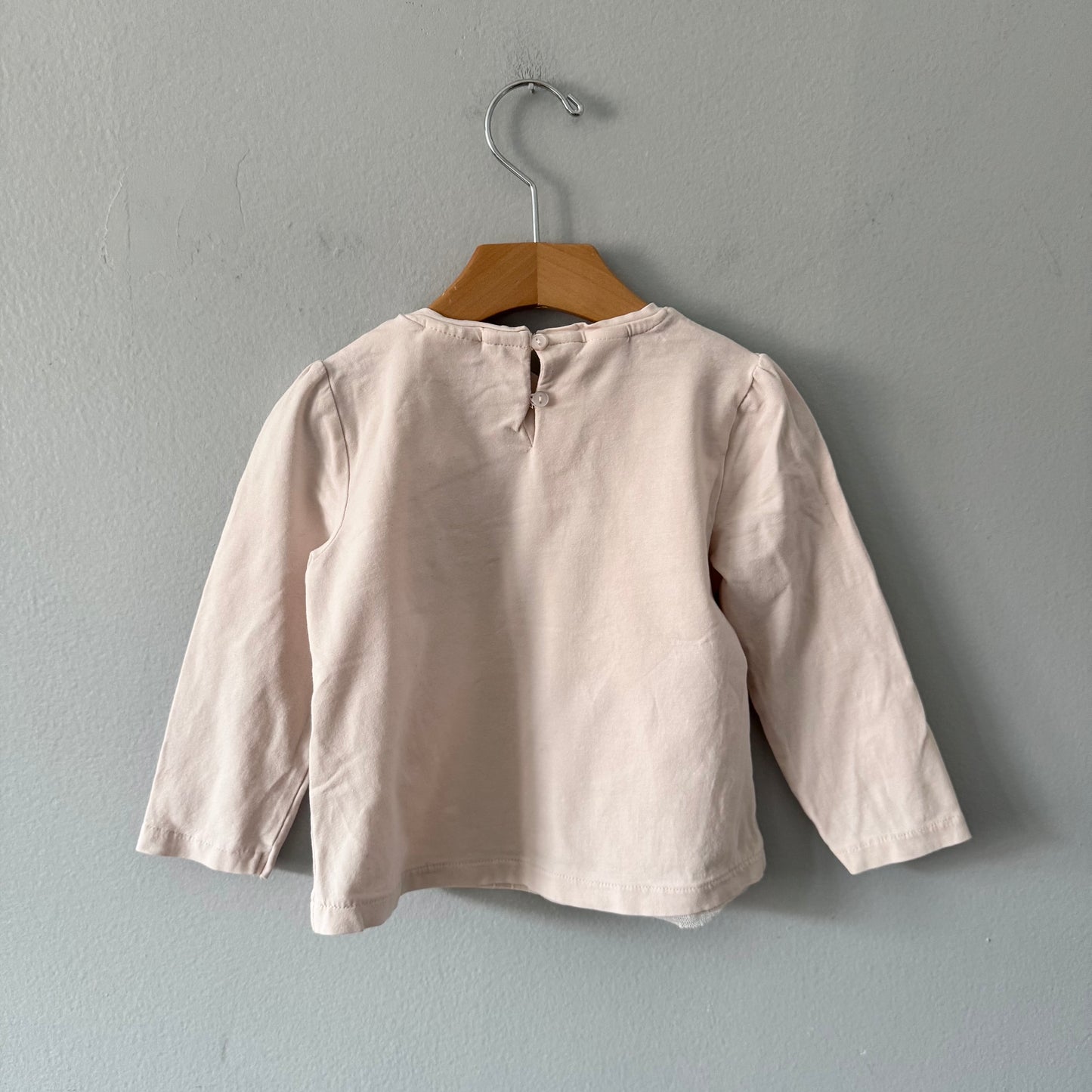 Zara / Light pink long sleeve top / 2-3Y