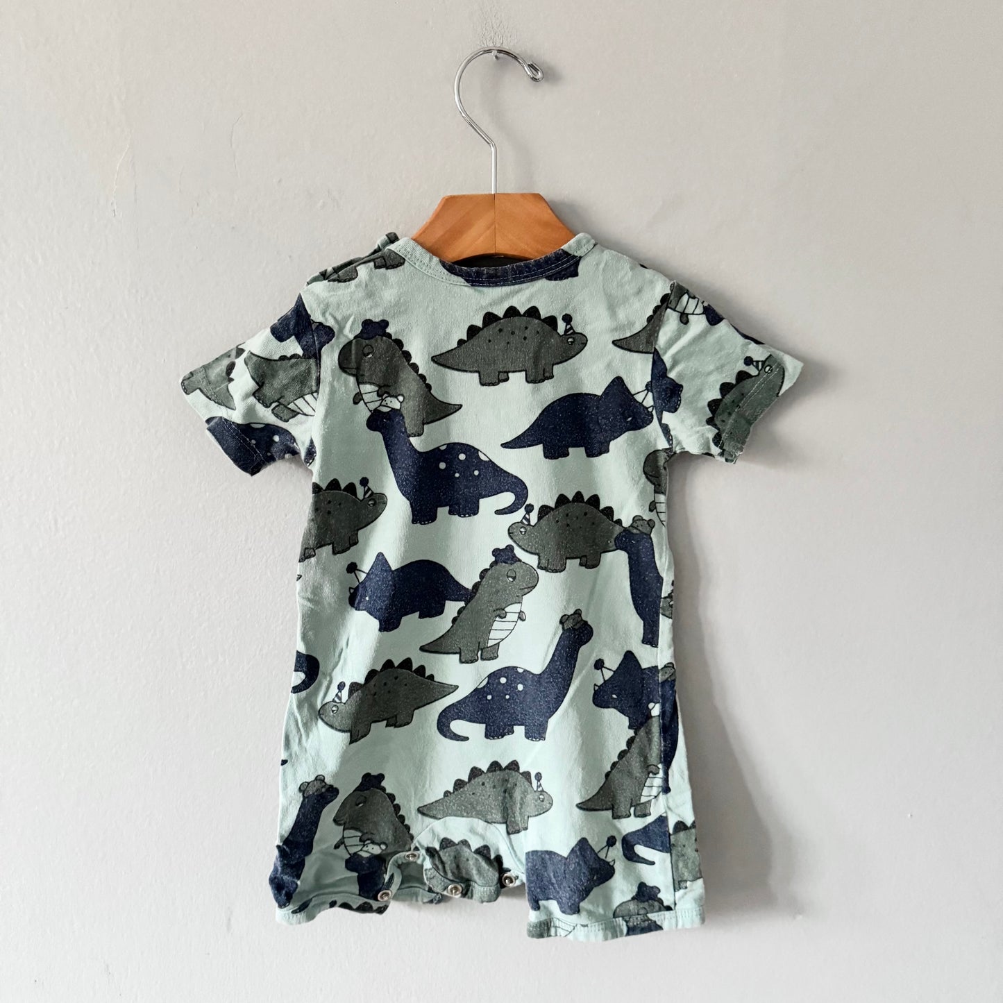Hux / Barboteuse dinosaure verte / 6-12M