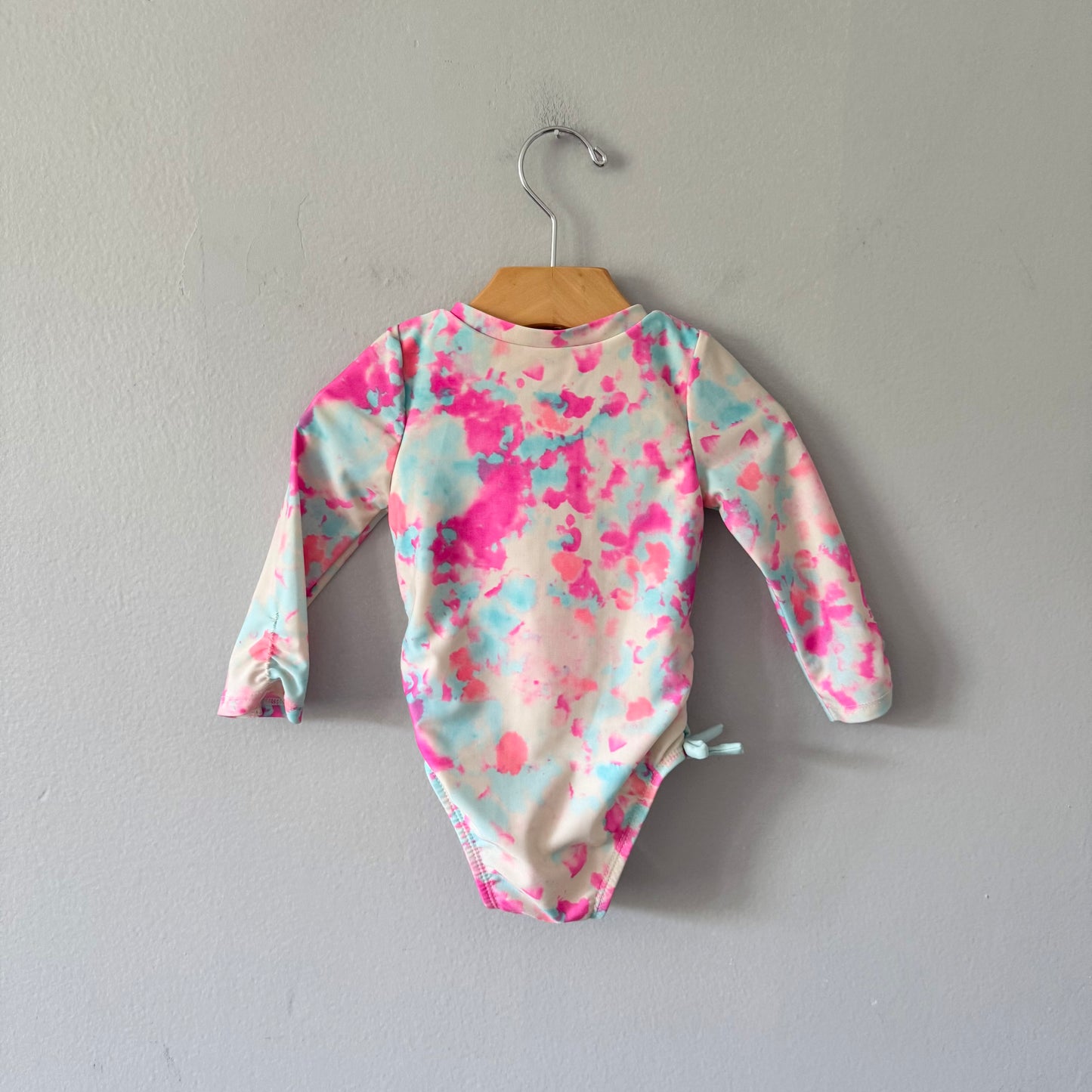 Cat & Jack / Neon tie dye swimsuit / 12M