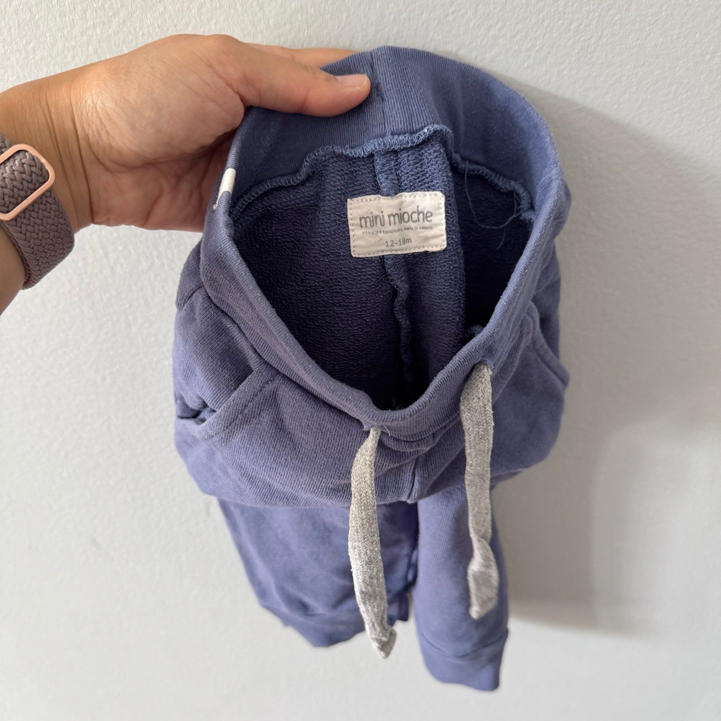 Mini mioche / Purple sweatpants / 12-18M
