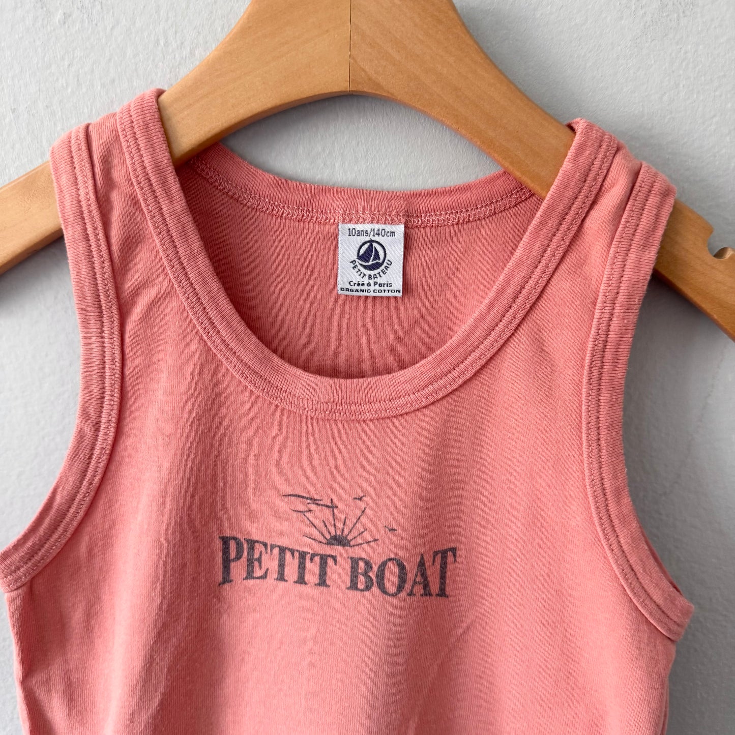 Petit Bateau / Orange tank top / 10Y