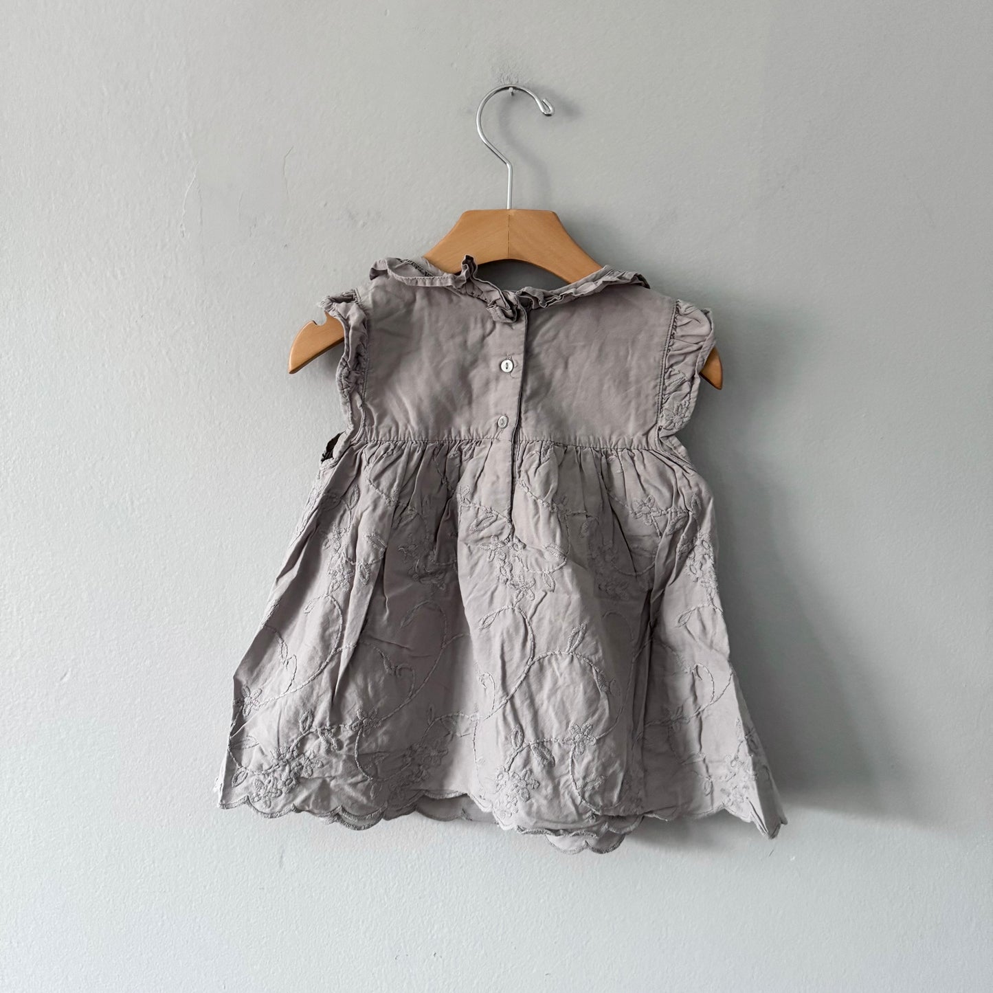Next / Light grey tank dress / 2-3Y