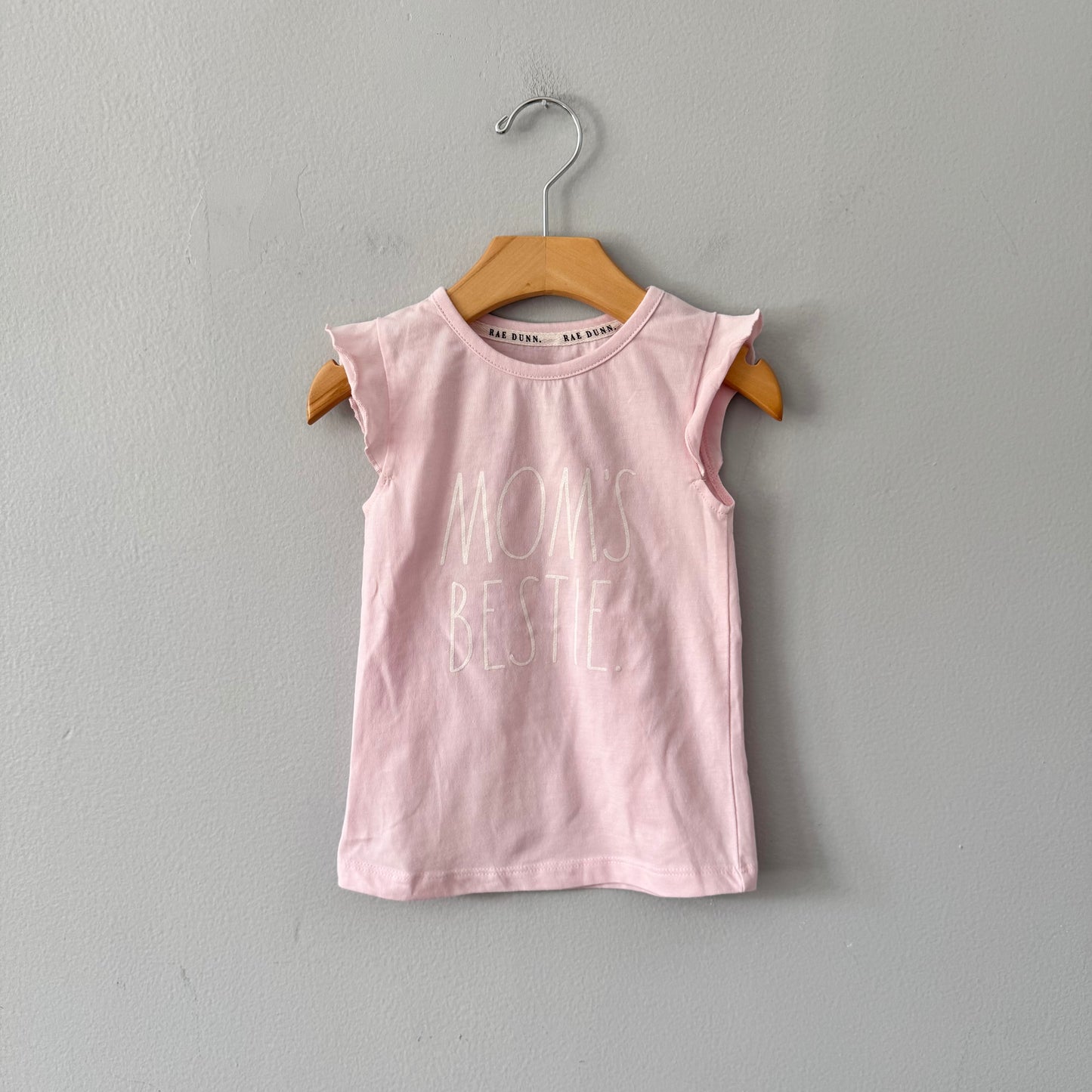 Rae Dunn / Light pink Mom's bestie tank / 4T