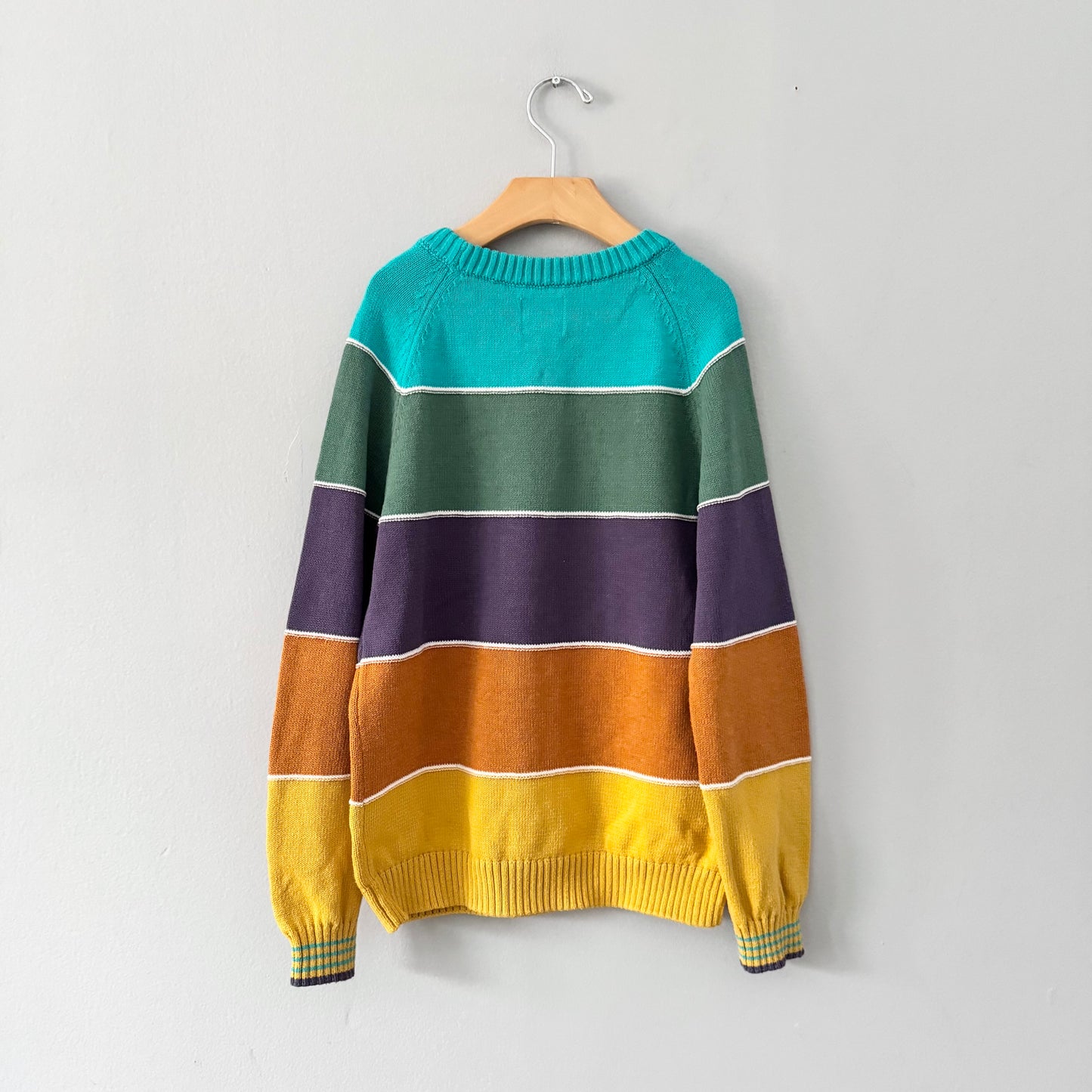 Souris Mini / Stripe cotton knit pullover / 8Y