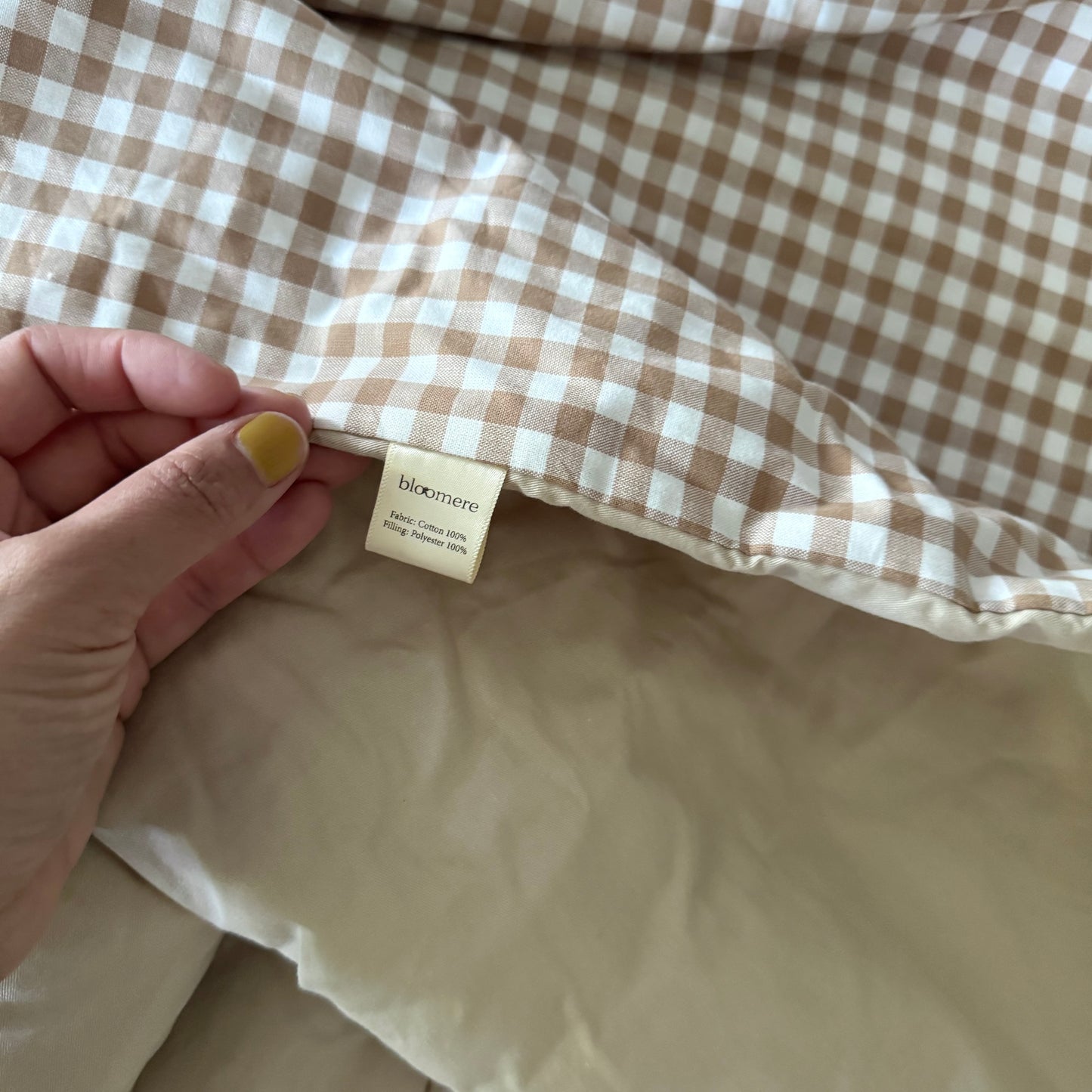 Bloomere / Gingham check nap mat