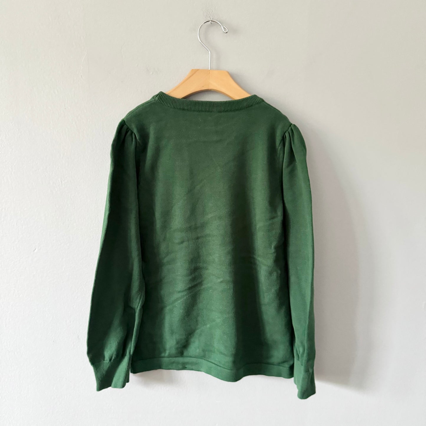 Hatley / Green knit with golden ribbon / 8Y