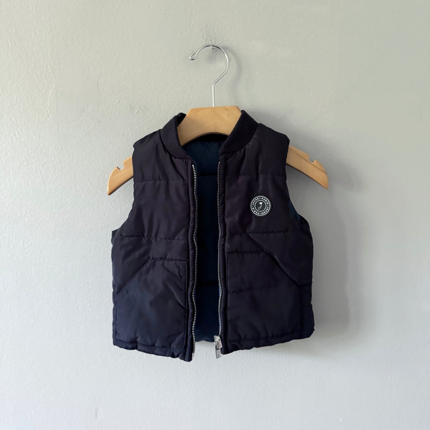 Jacadi / Reversible puffer vest / 12M