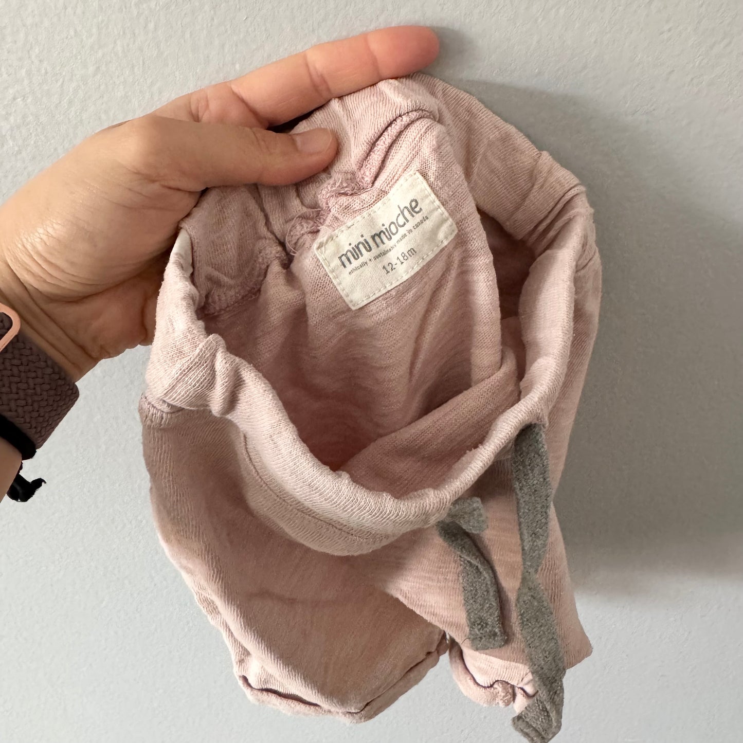 Mini Mioche / Light pink shorts / 12-18M