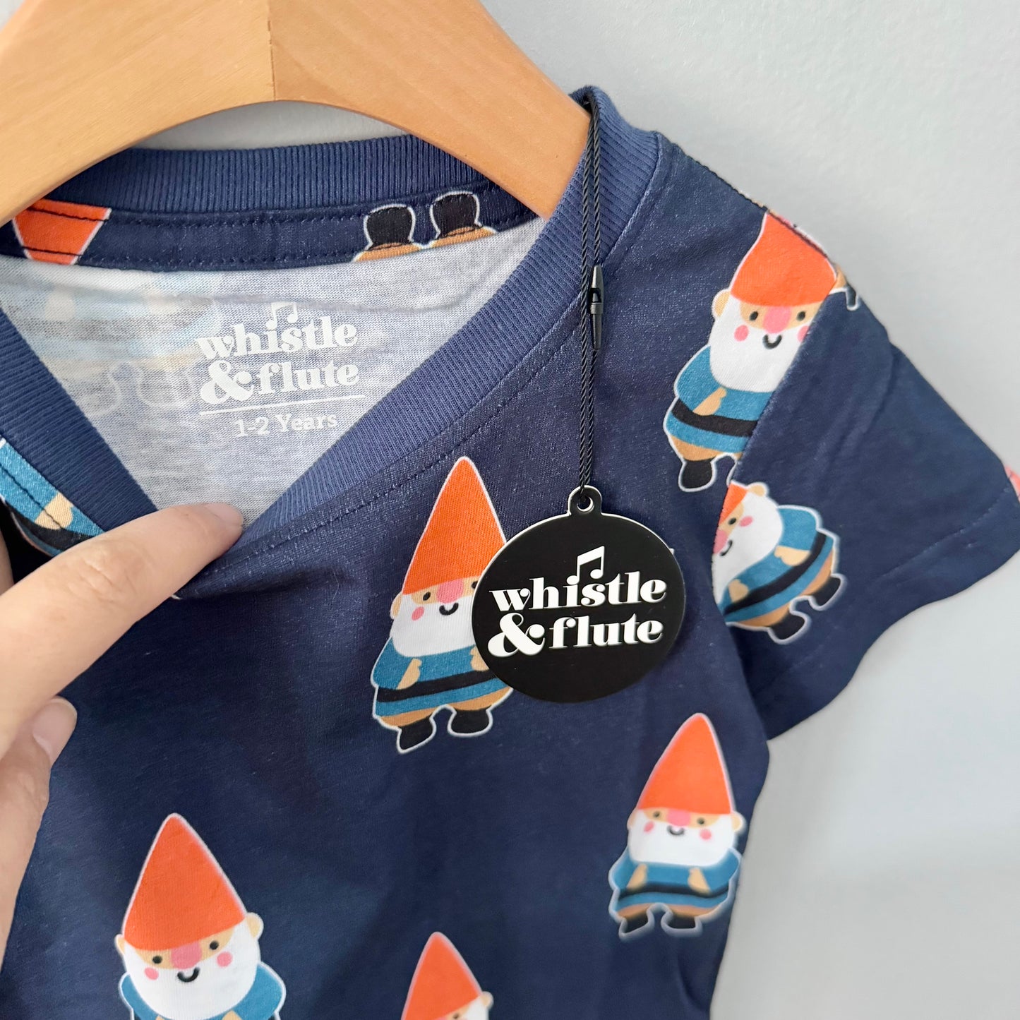 Whistle & Flute / Kawaii Garden Gnome T-Shirt / 1-2Y - New with tag