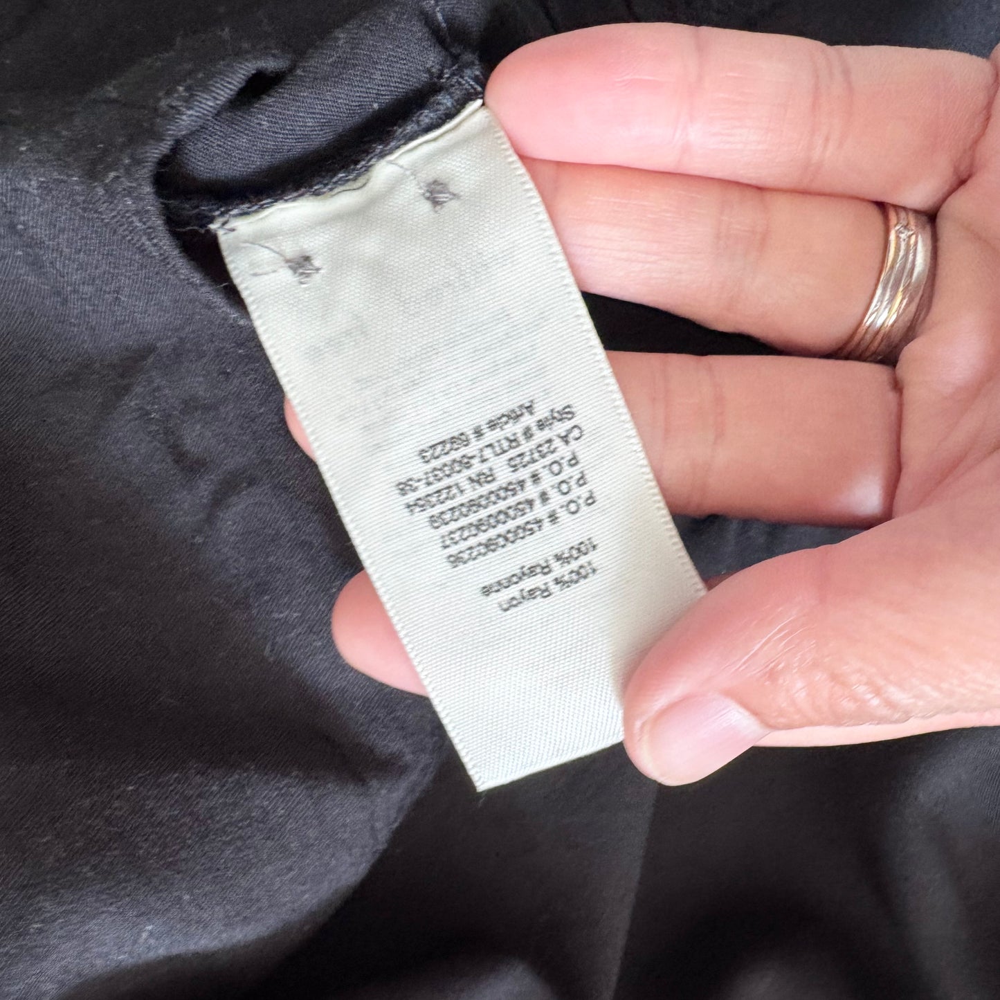 Wilfred Free / Black rayon dress shirt / Women S