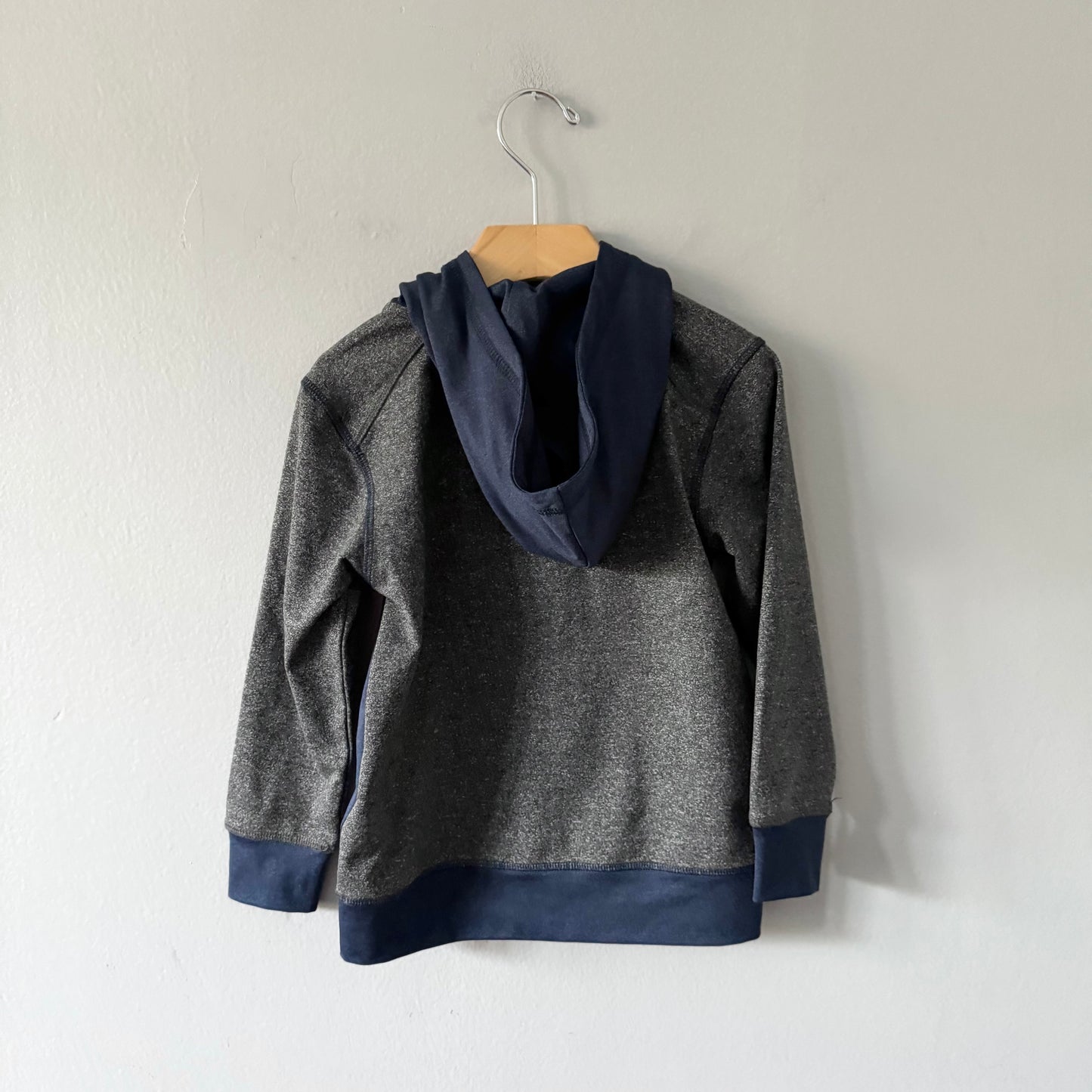 Roots / Navy x dark grey active zip up hoodie / 5T