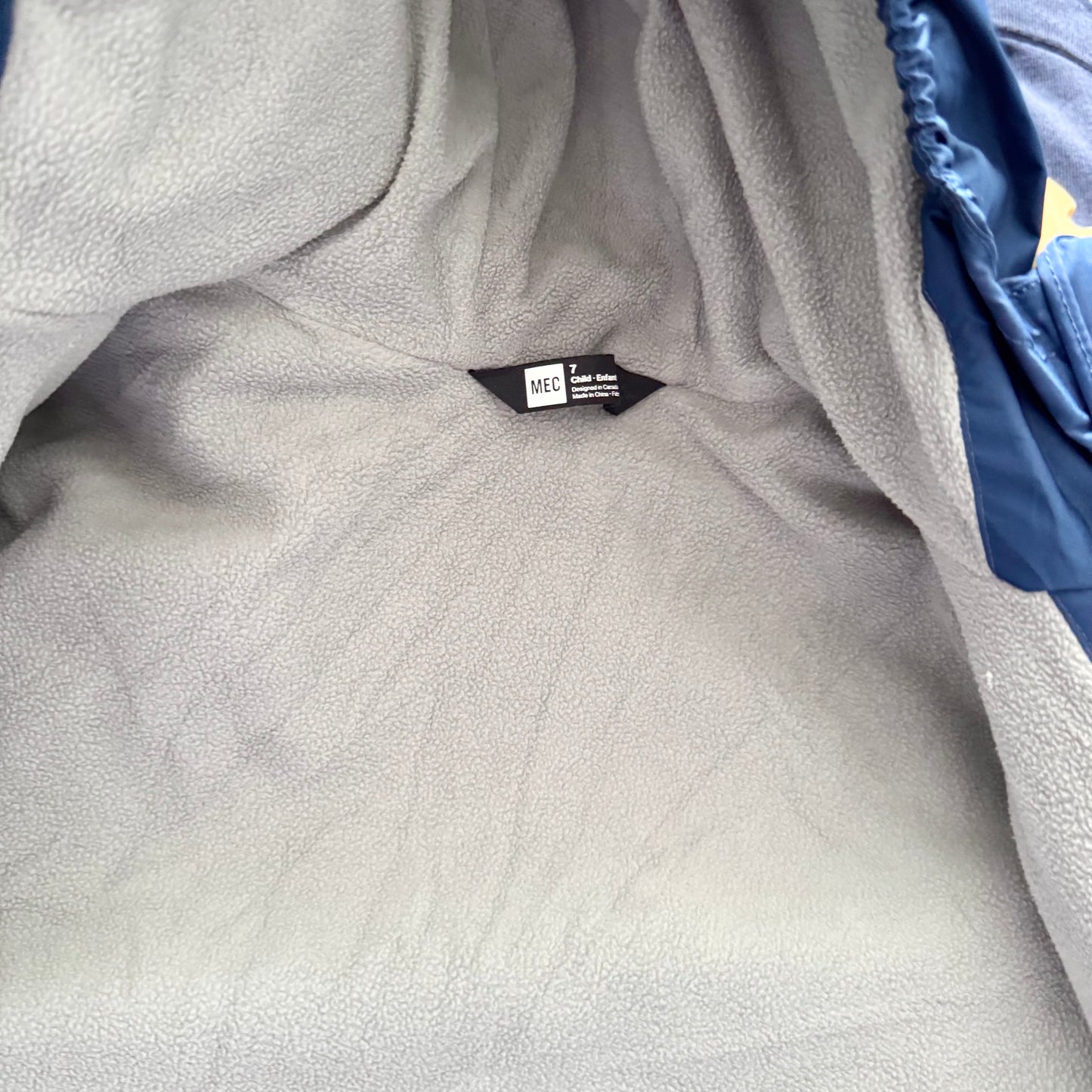 Mec / Navy lined windbreaker / 7Y