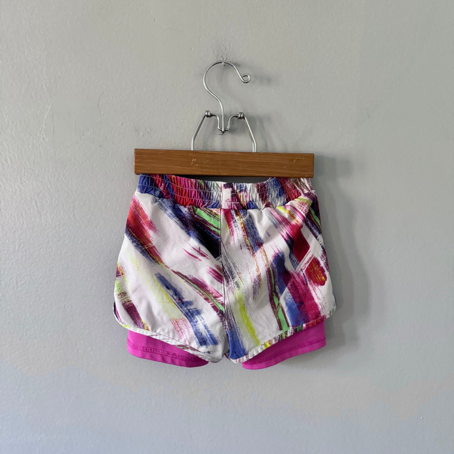 Gap Fit / Multi x Pink leggings active shorts / 2T