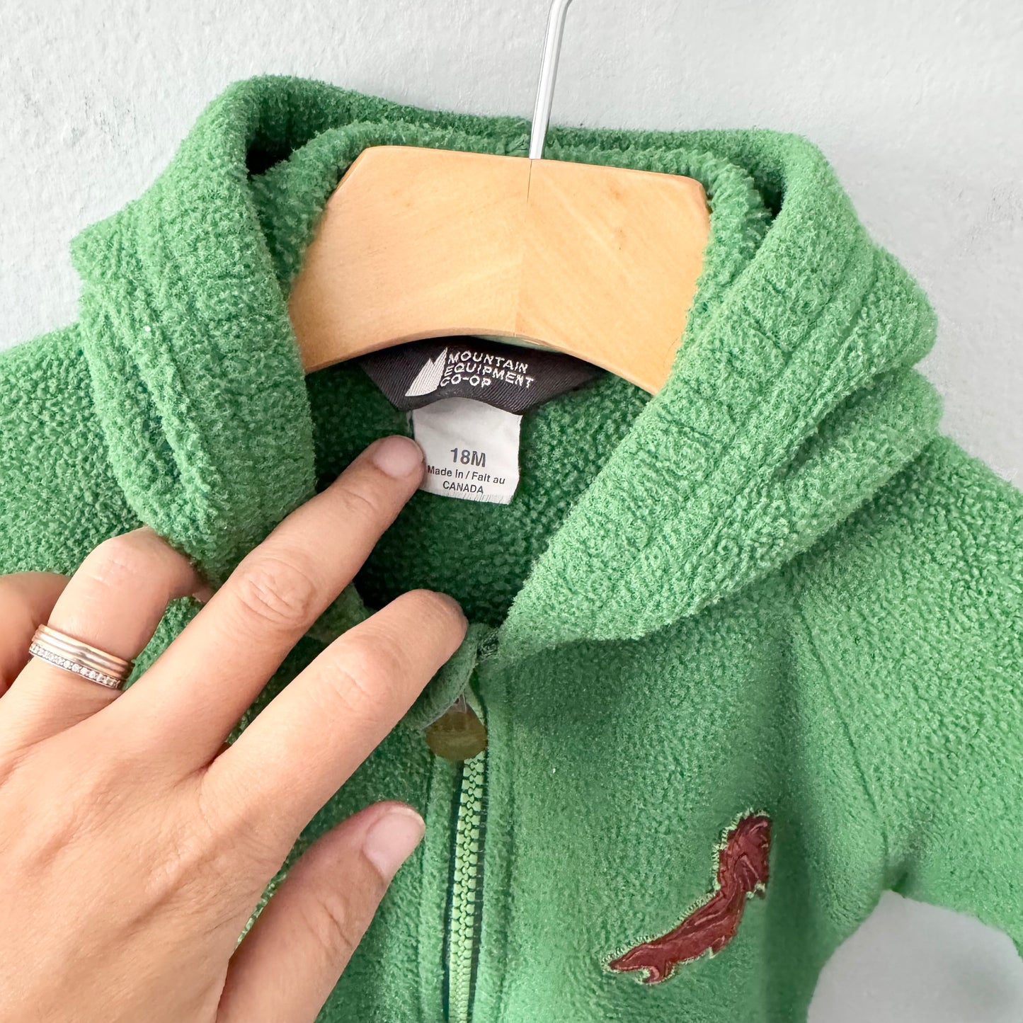 Mec / Green fleece jacket / 18M