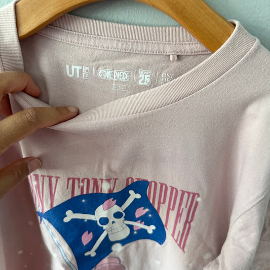 Uniqlo x One Piece / Pink T-shirt / 140(9Y)