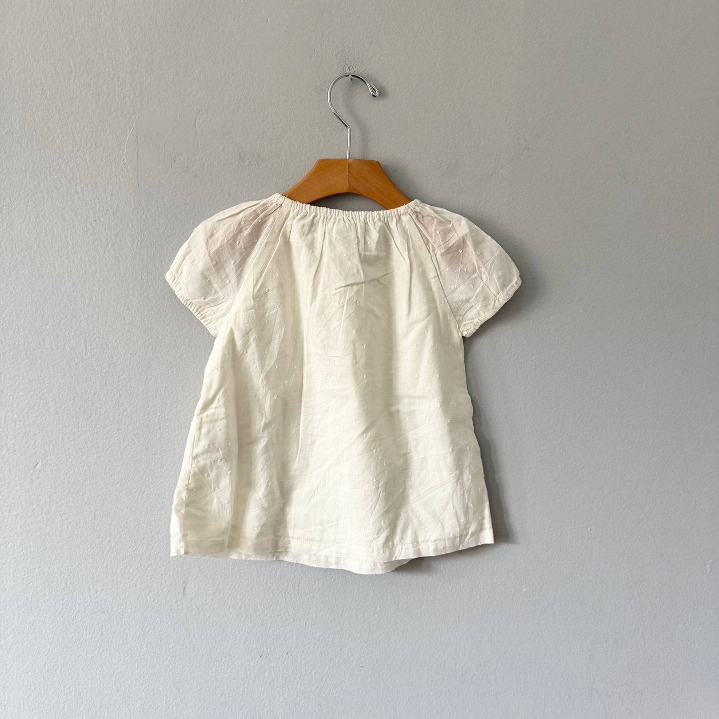 Rachel & Zoe / White puff sleeve blouse / 24M - New with tag