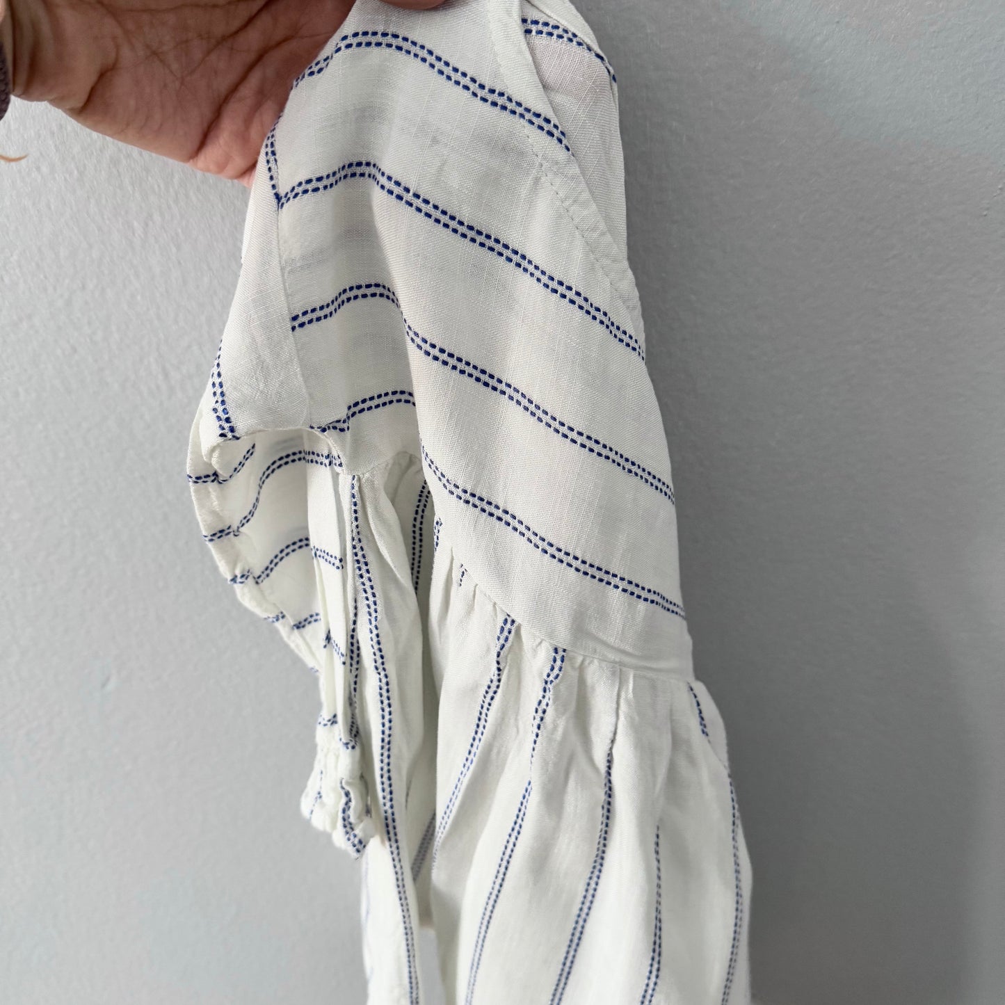 Next / White viscose dress / 9-12M