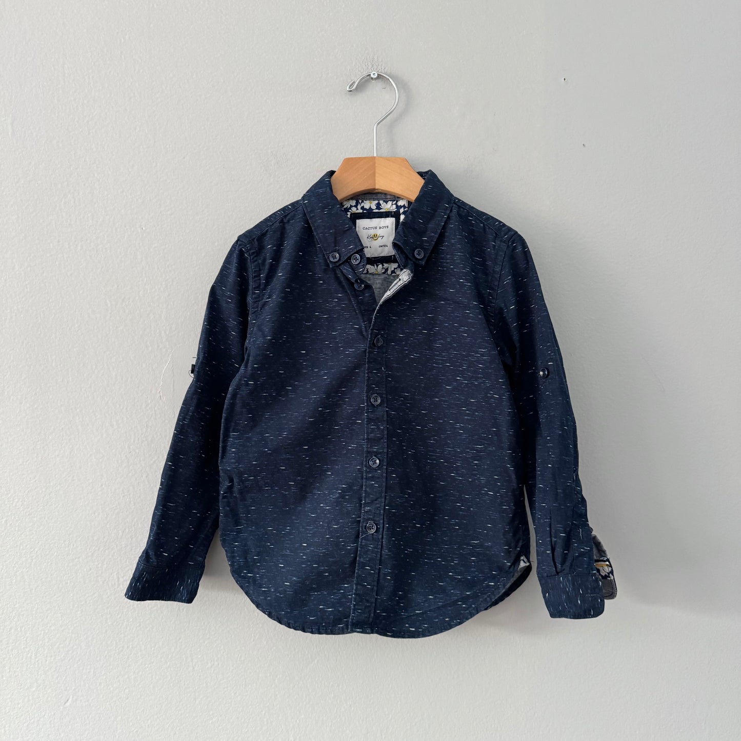 Cactus Boys / Navy shirt / 4Y