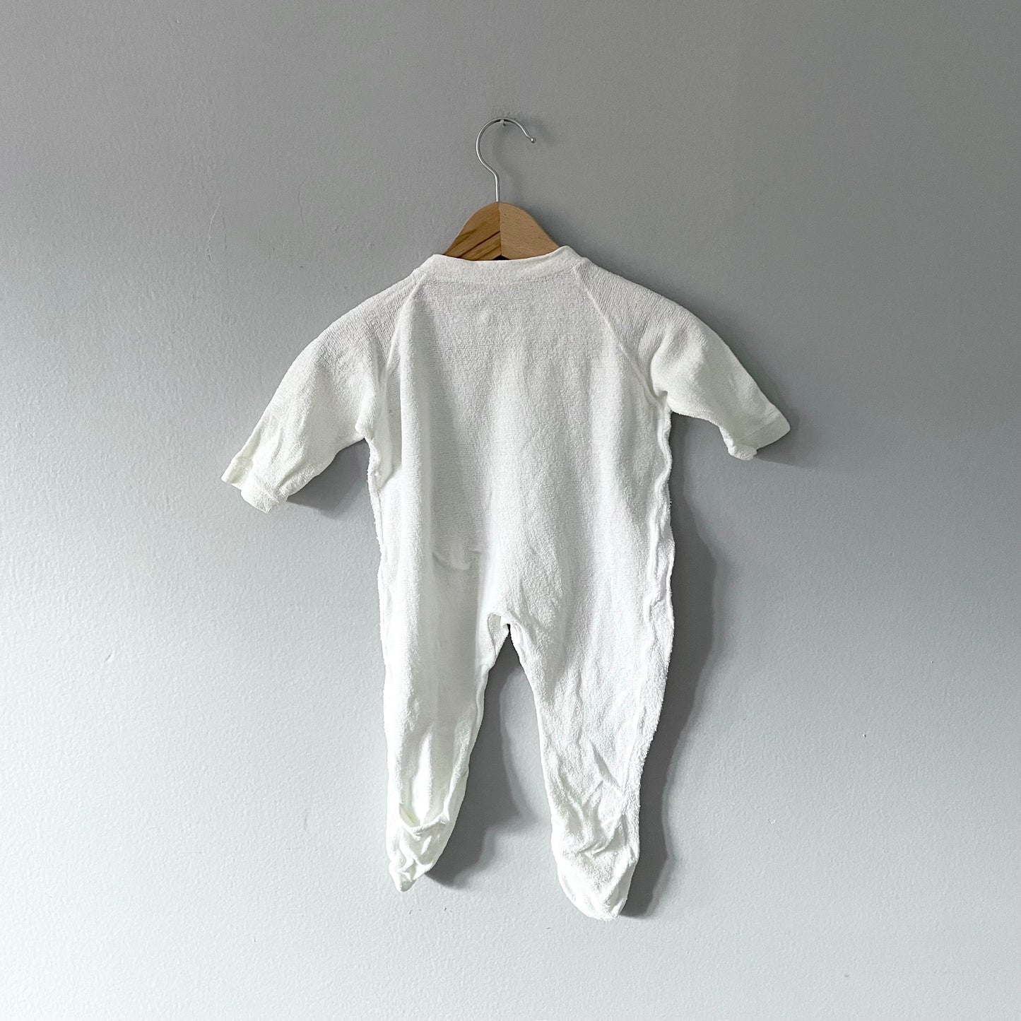 Vintage / Pile animal pattern footie / 3M